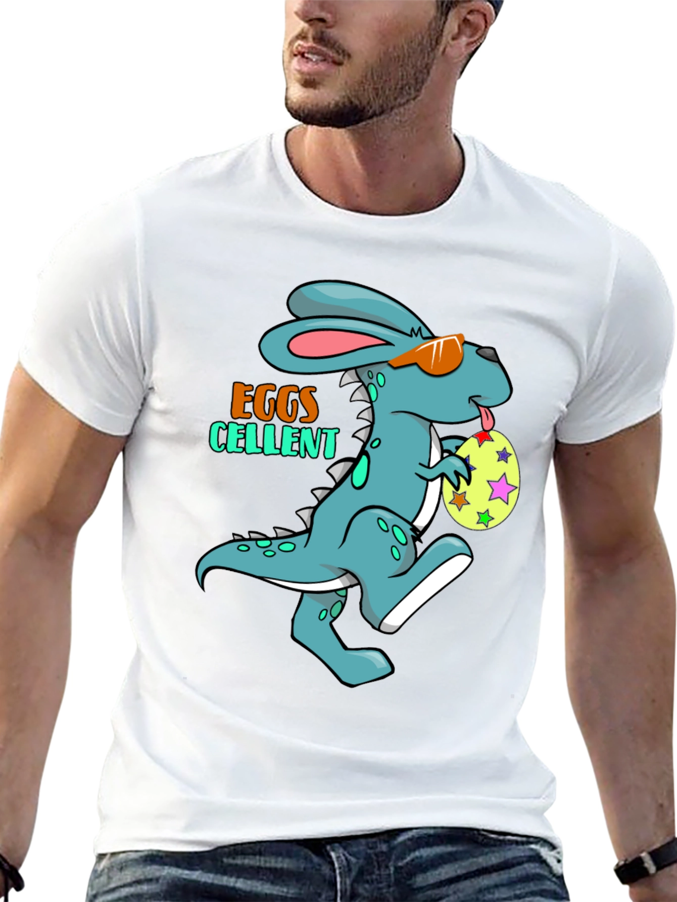 Funny Easter Dino-Bunny Graphic Tee