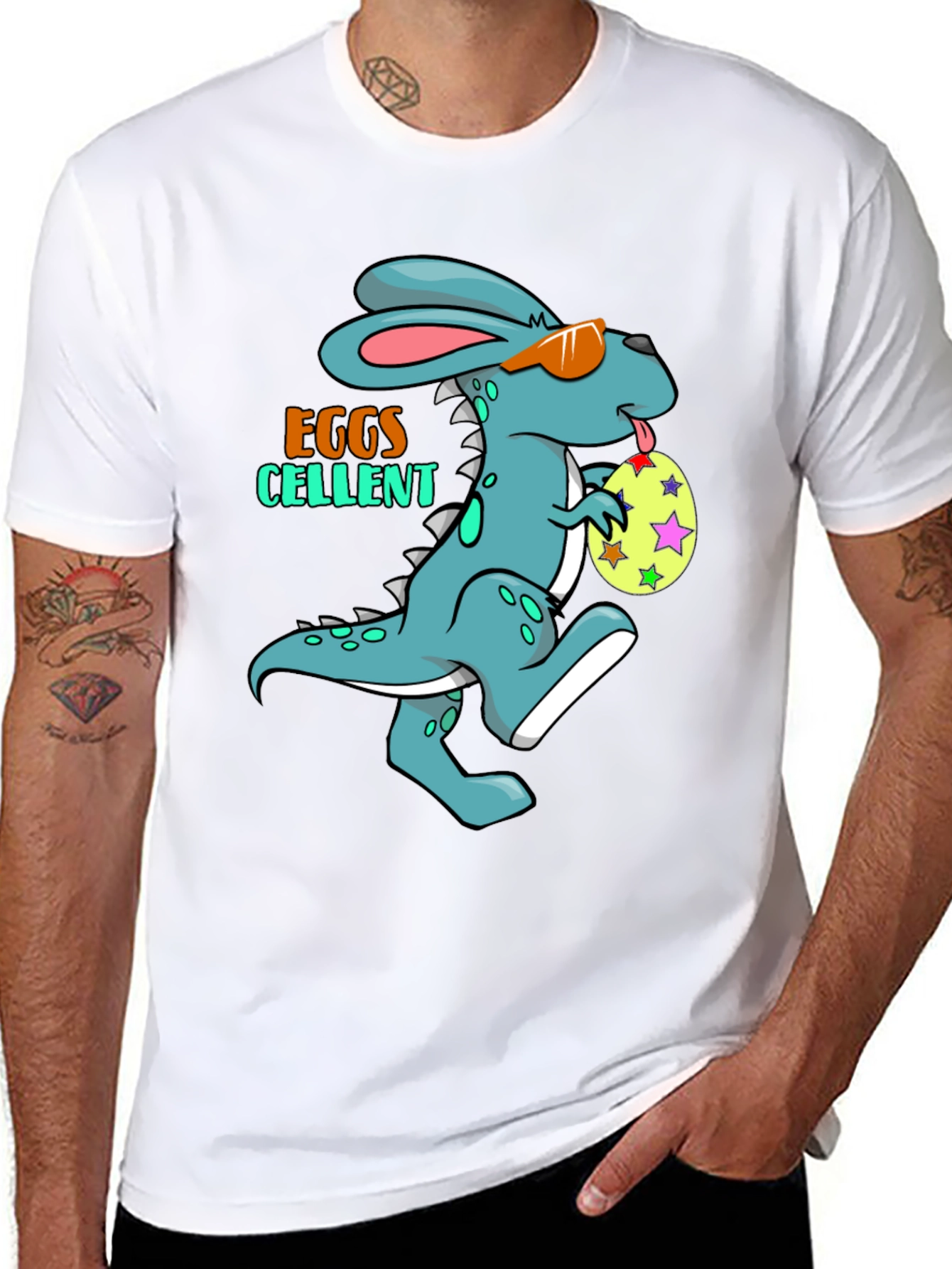 Funny Easter Dino-Bunny Graphic Tee