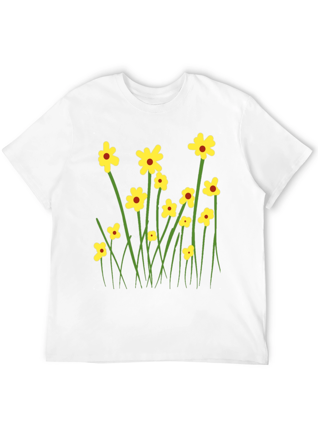 Floral Graphic Tee - Mens Black T-Shirt