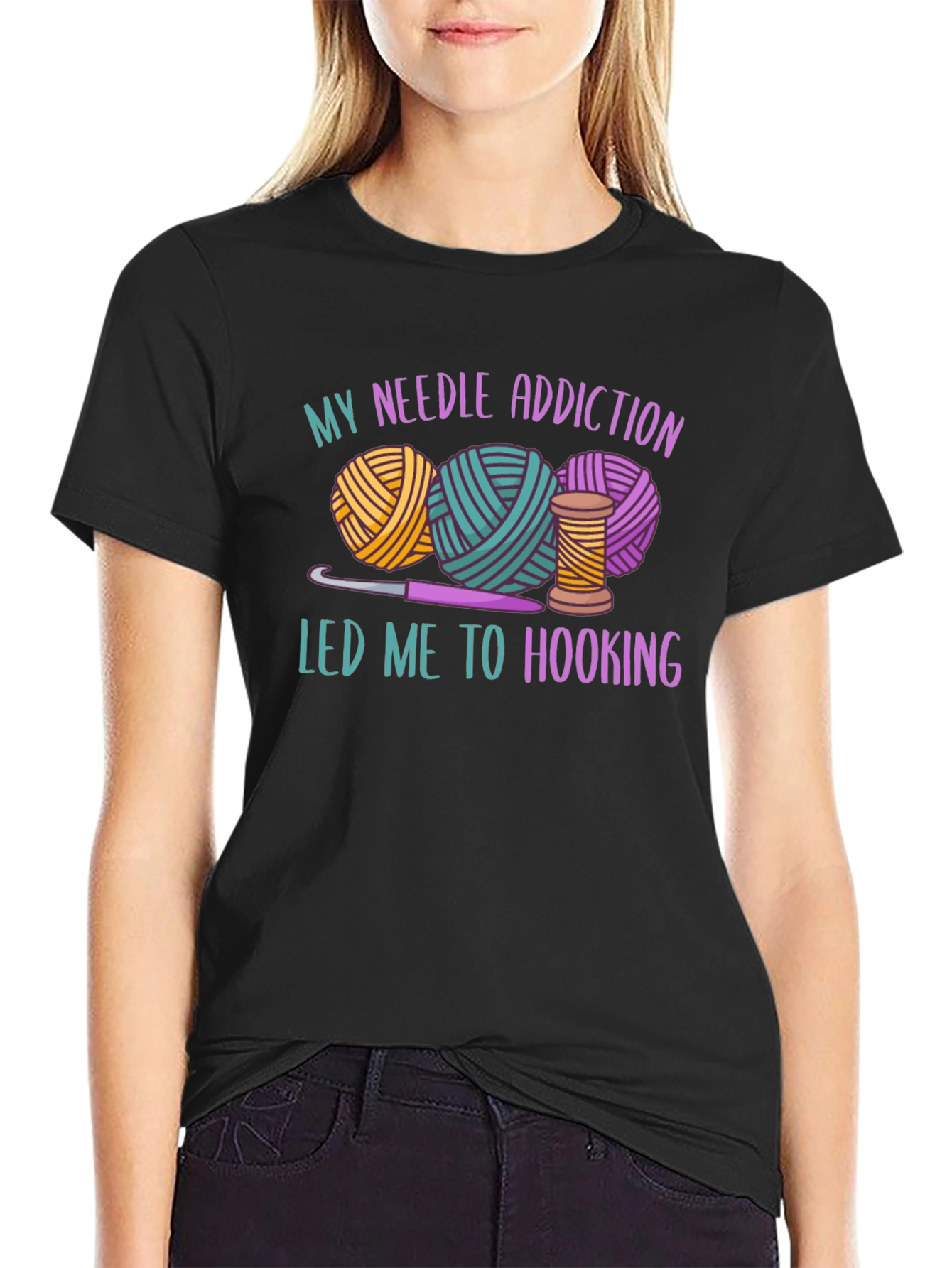 Needle Addiction Hooking T-Shirt