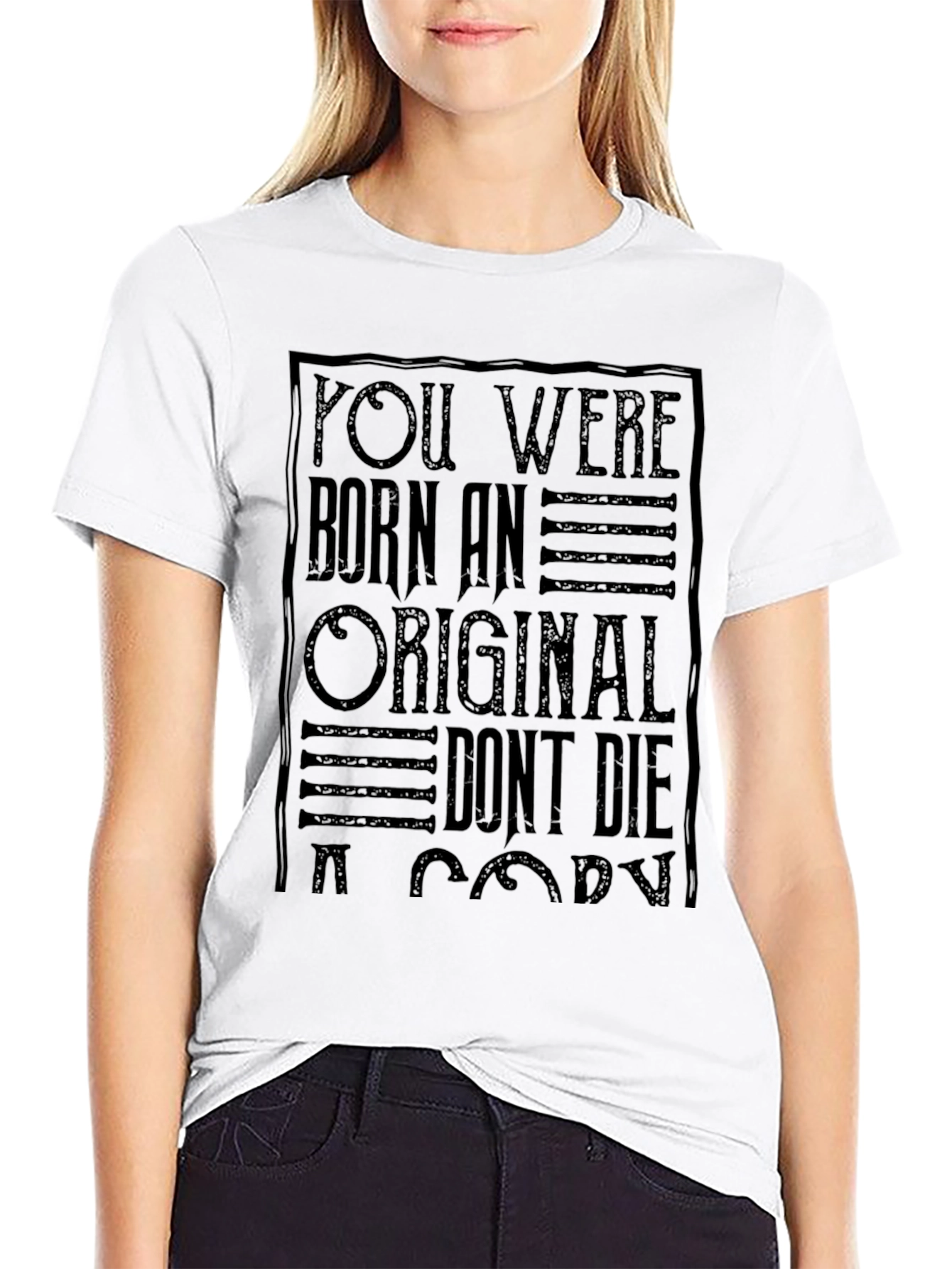 Be Original Black Graphic Tee for Men