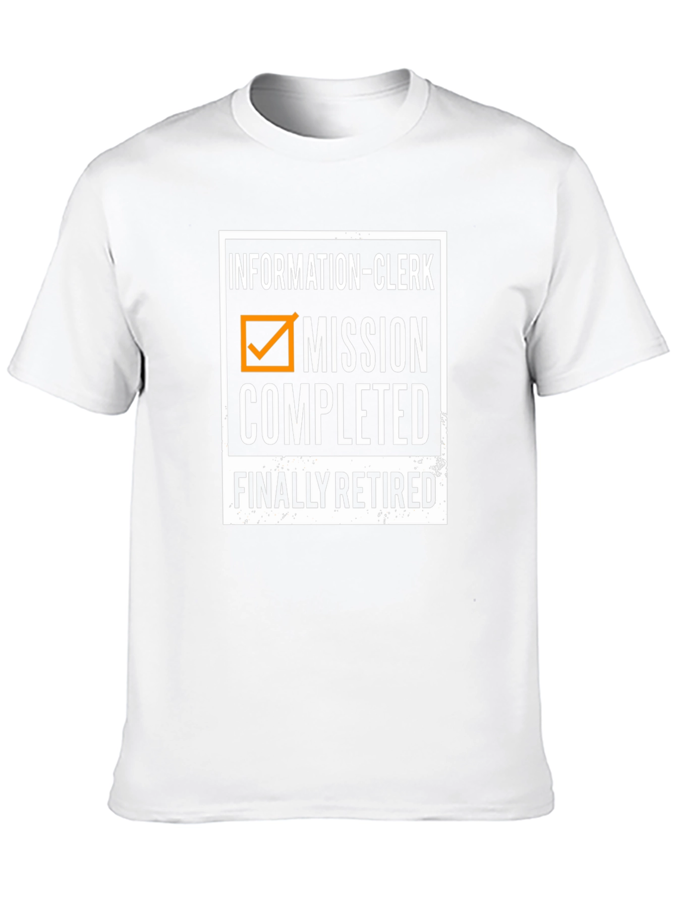 Retired Information Clerk Mission Completed T-Shirt