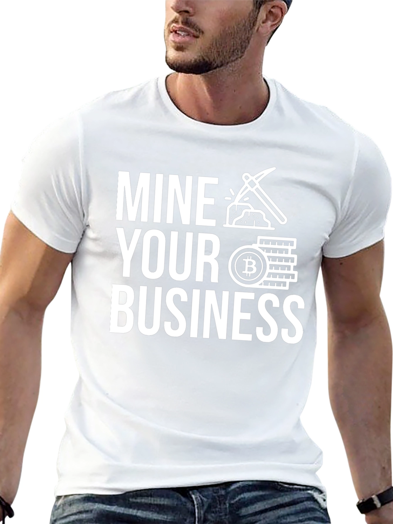 Mine Your Business Bitcoin Graphic Tee - Black