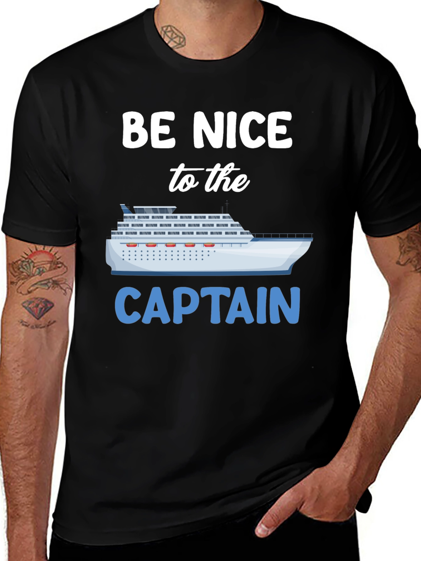 Be Nice to the Captain Graphic T-Shirt