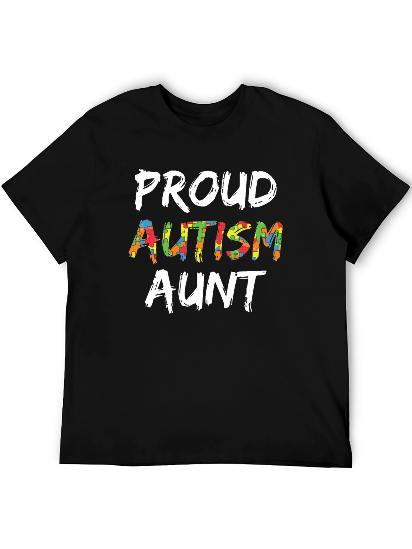 Proud Autism Aunt T-Shirt Support Awareness Tee