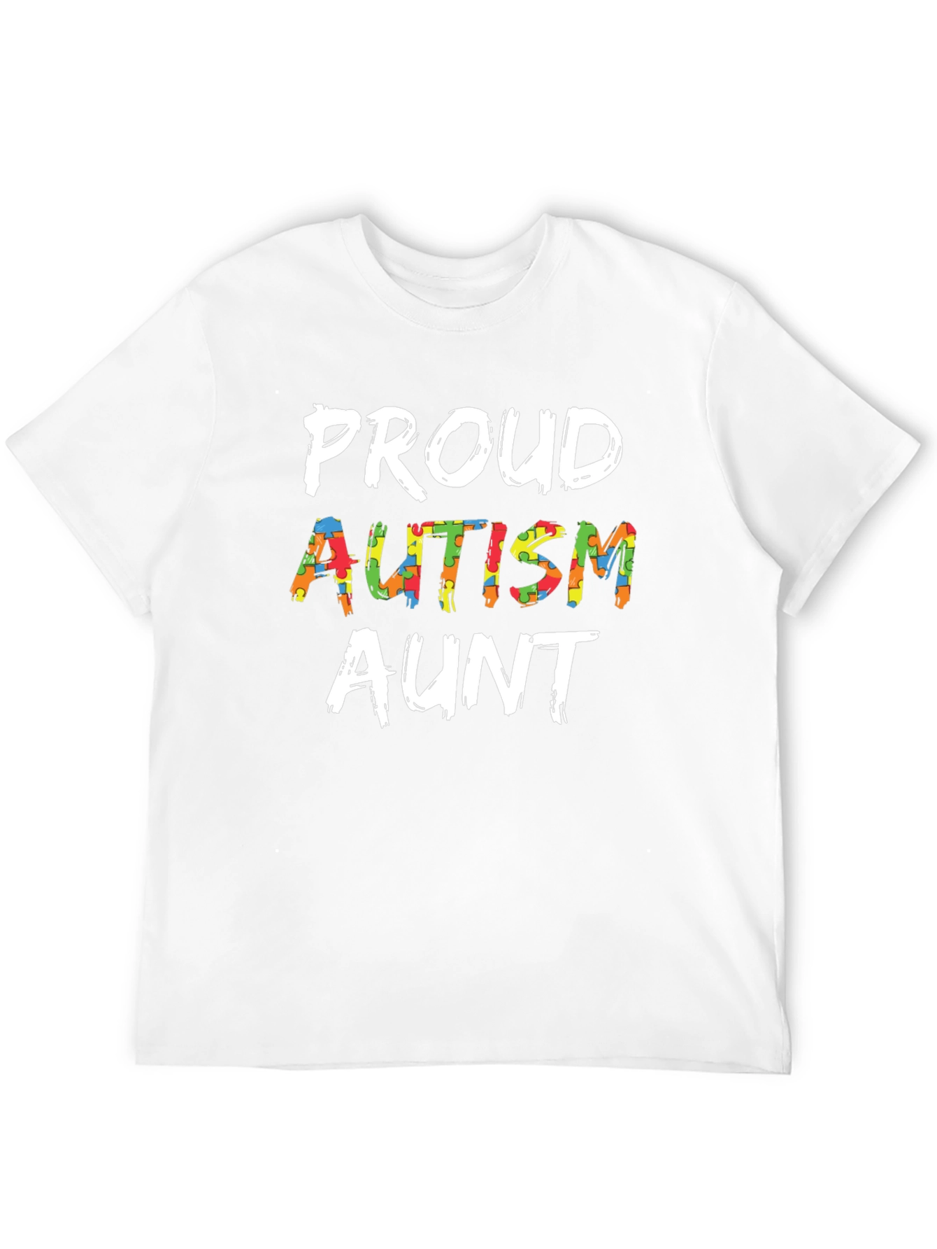 Proud Autism Aunt T-Shirt Support Awareness Tee