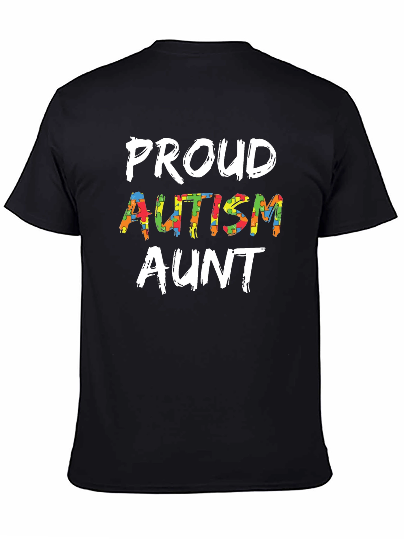 Proud Autism Aunt T-Shirt Support Awareness Tee