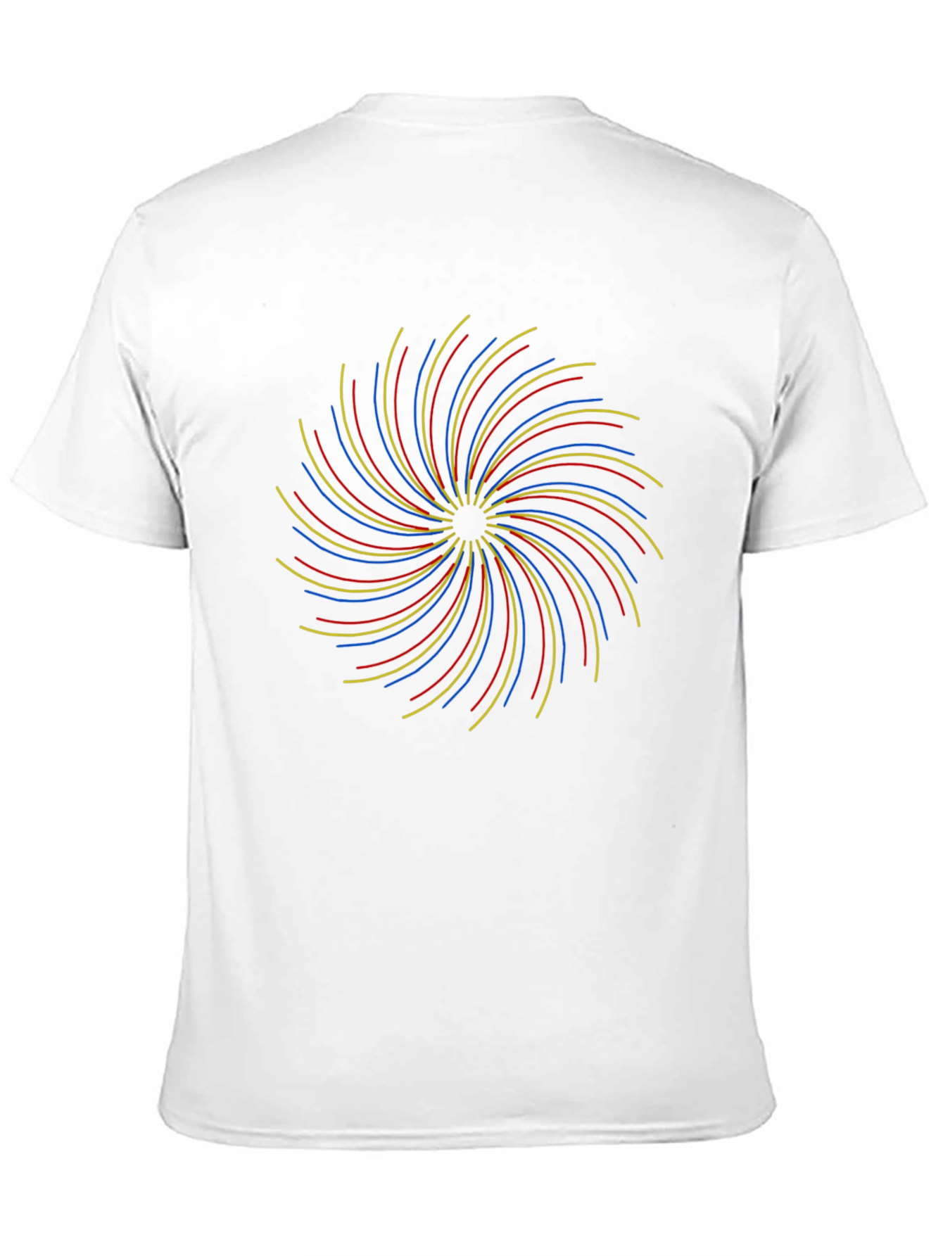 Abstract Swirl Graphic T-Shirt - Black