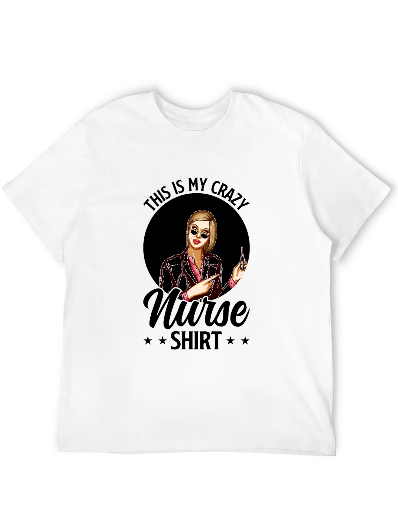 Crazy Nurse T-Shirt - Novelty Graphic Tee