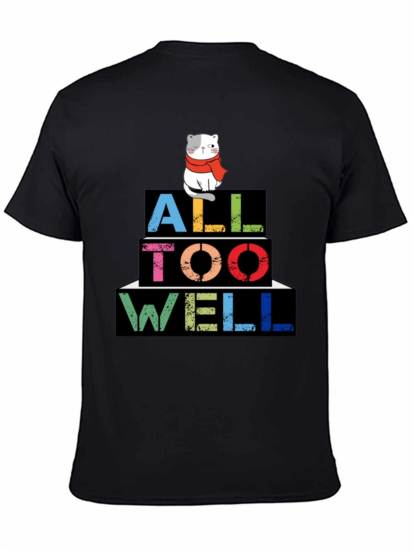 All Too Well Cat Graphic Tee - Trendy Style