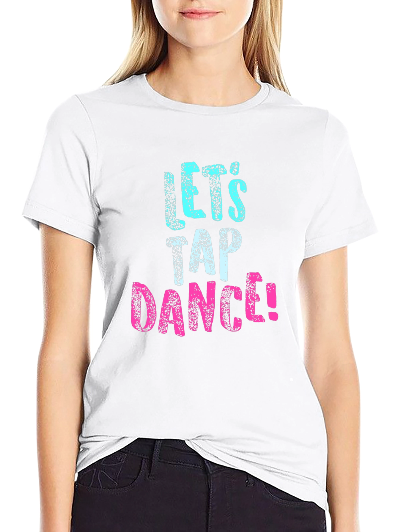 Lets Tap Dance! Graphic Tee - Black Cotton T-Shirt