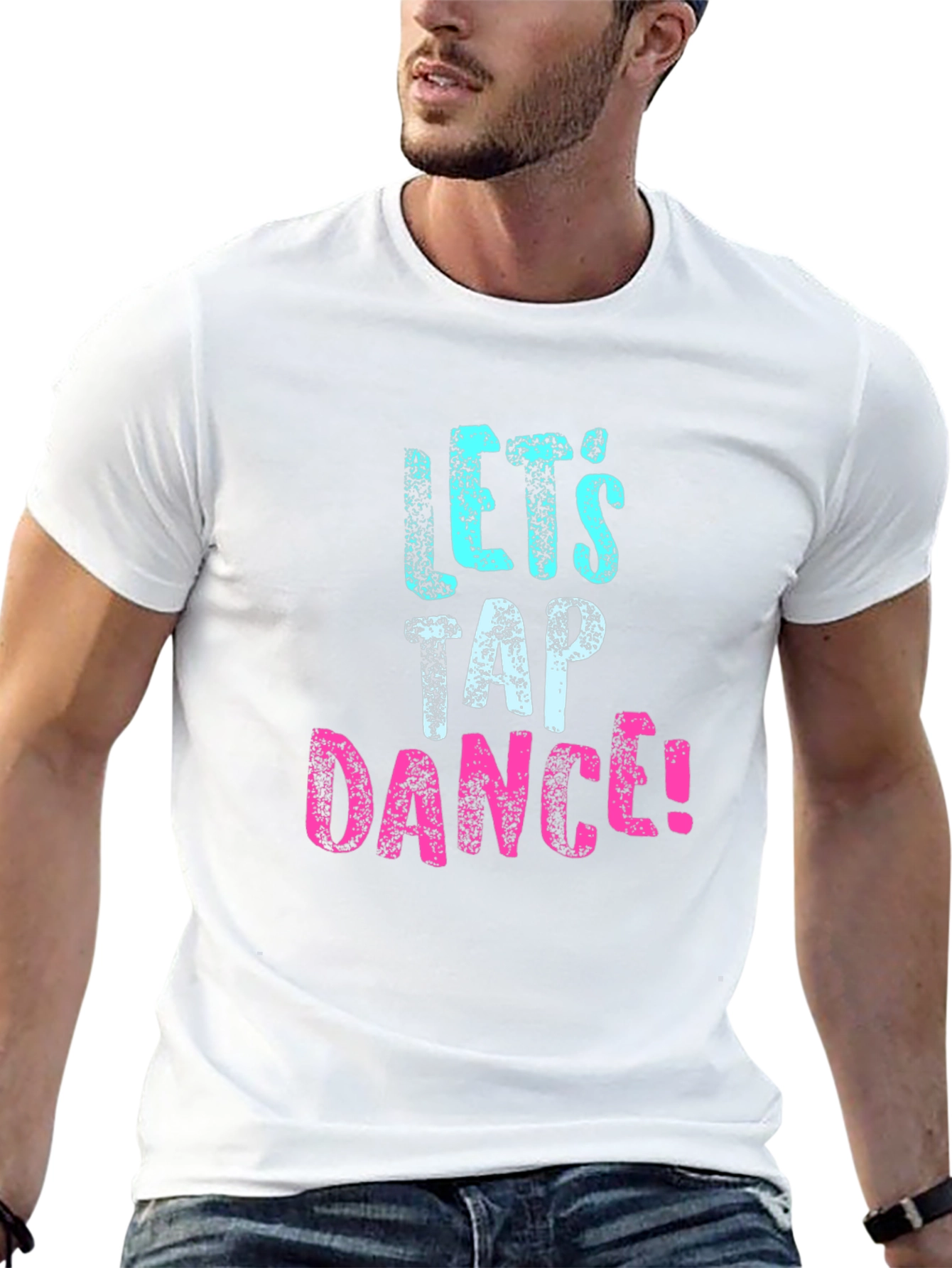 Lets Tap Dance! Graphic Tee - Black Cotton T-Shirt