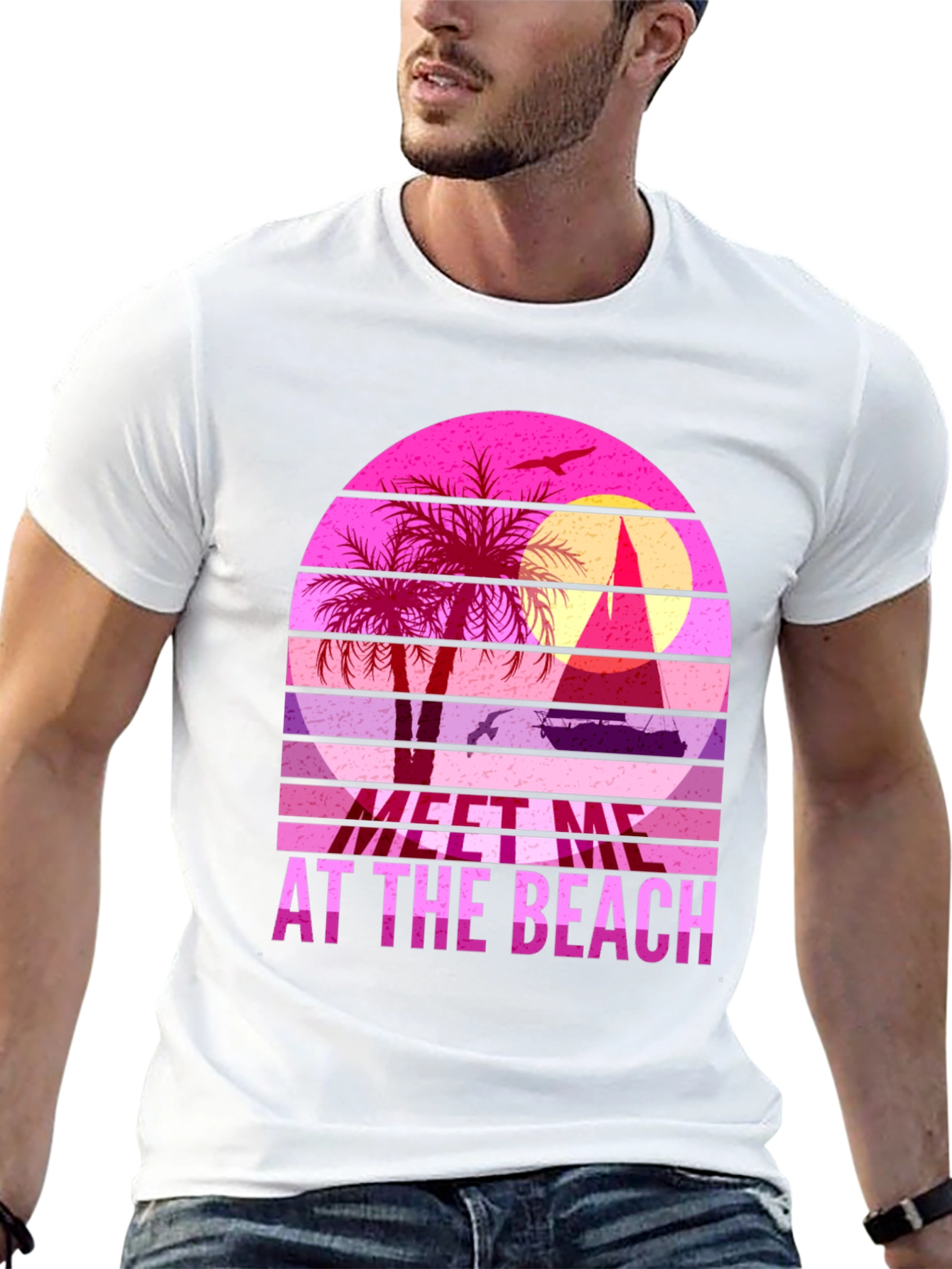 Meet Me At The Beach Graphic Tee