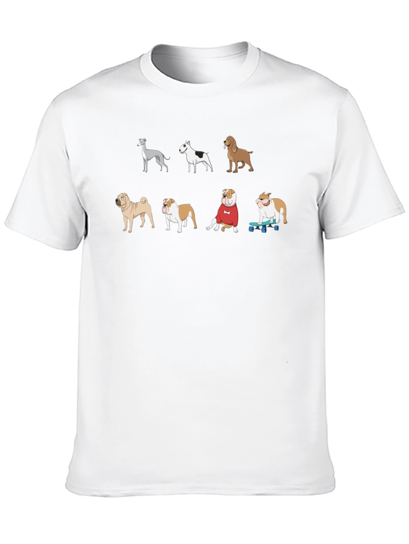 Cool Dog Breeds Graphic T-Shirt