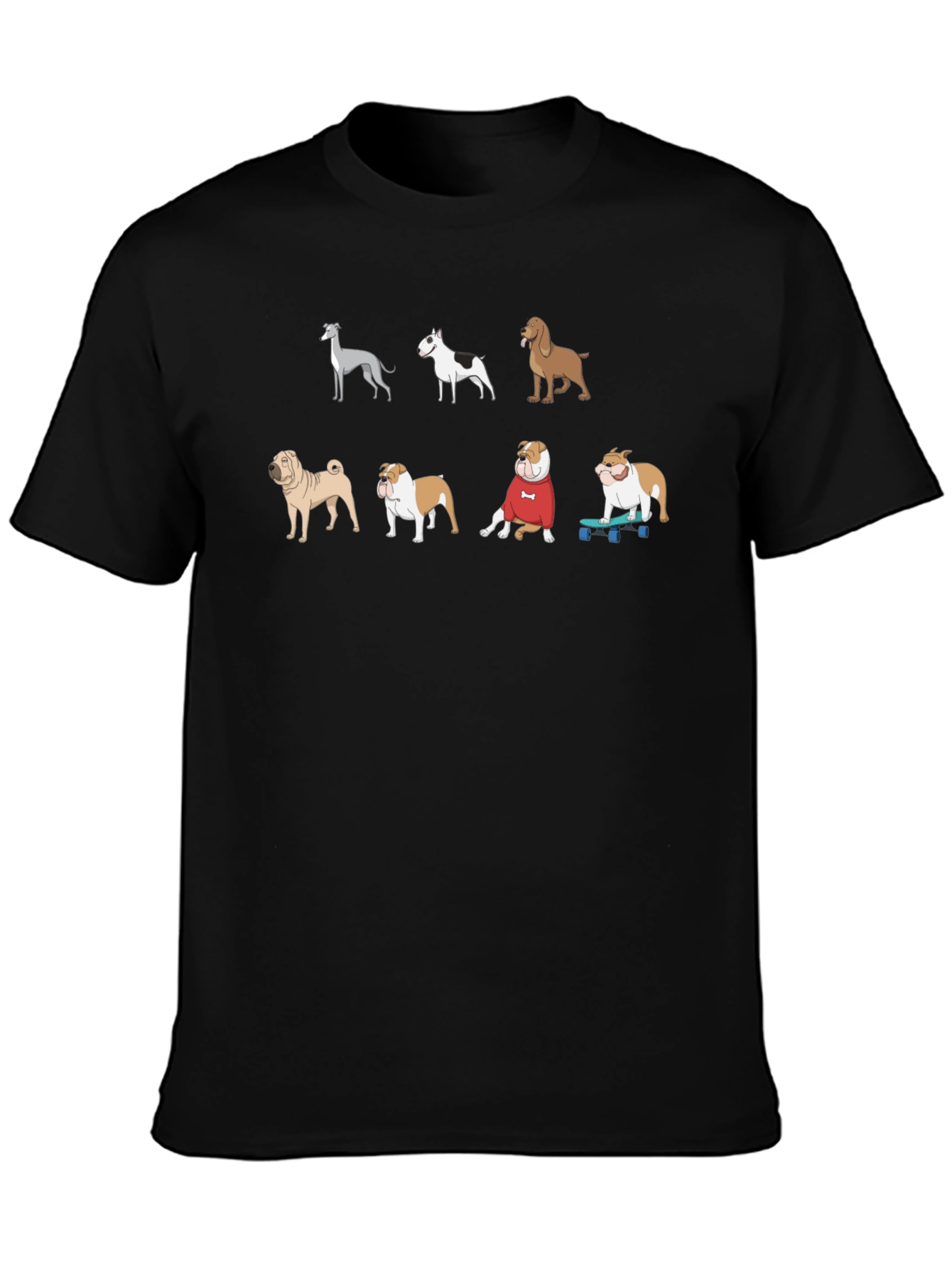 Cool Dog Breeds Graphic T-Shirt