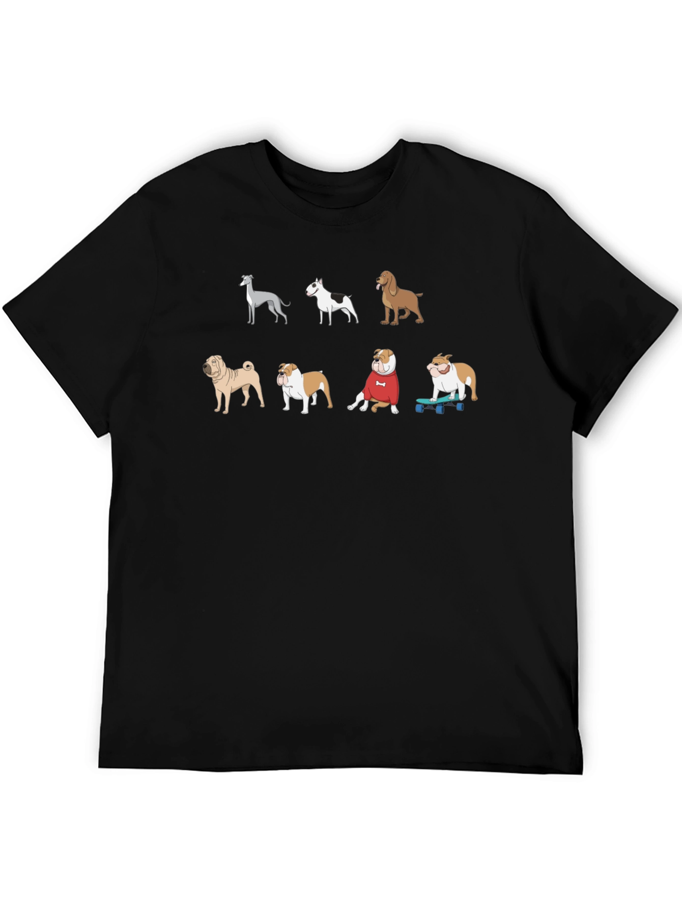 Cool Dog Breeds Graphic T-Shirt