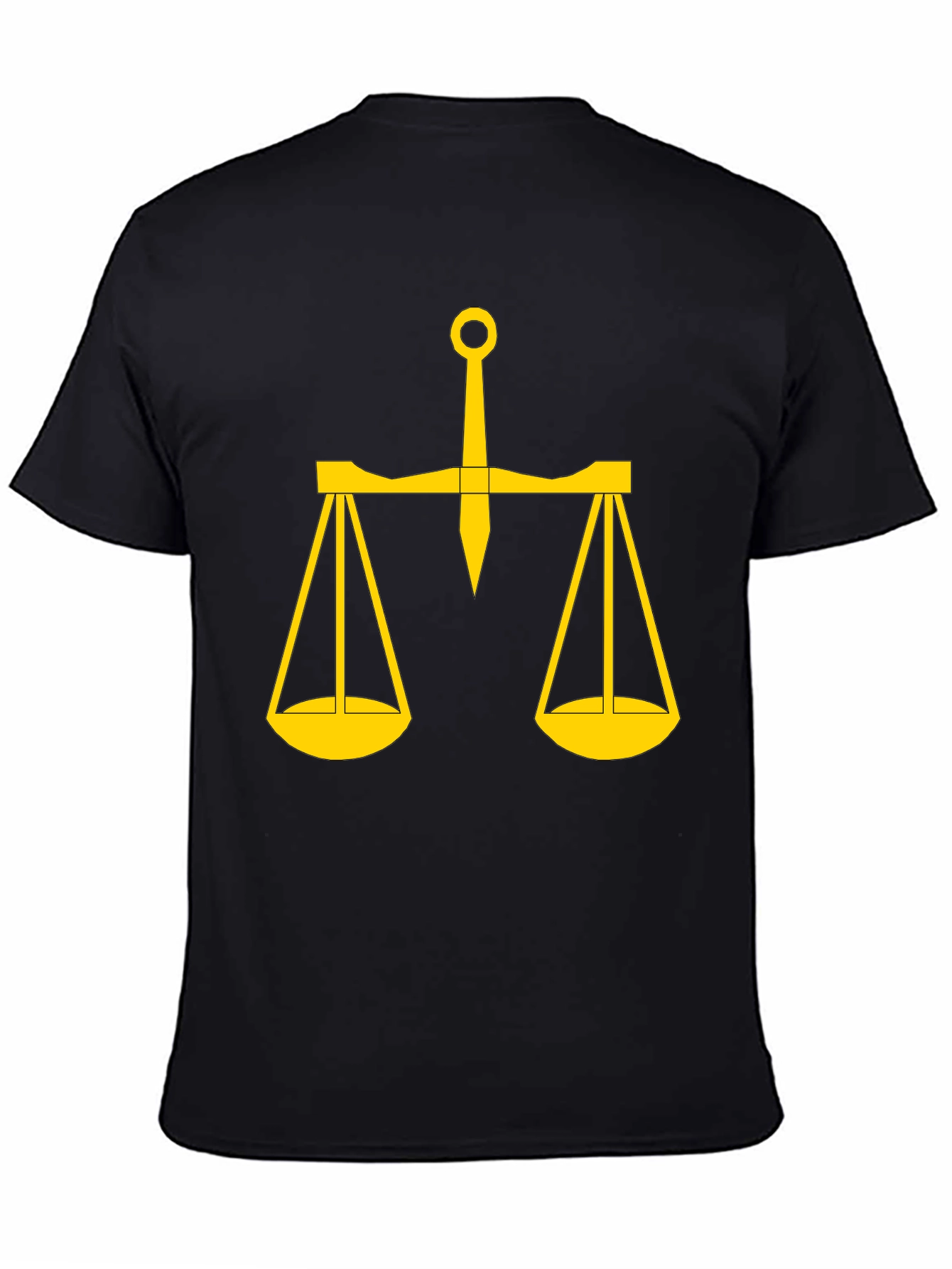 Scales of Justice Graphic Tee - Black