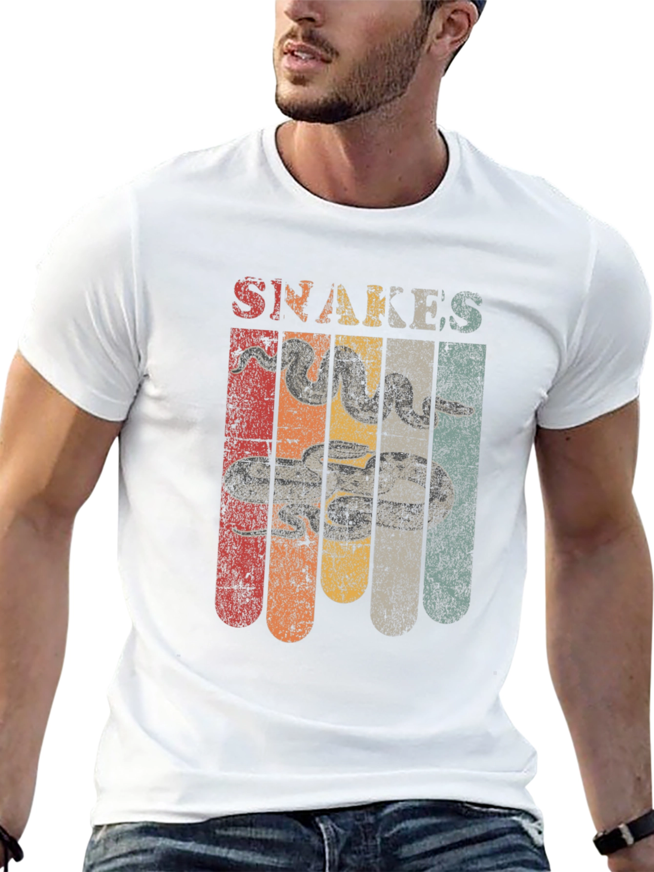 Retro Snakes Graphic T-Shirt