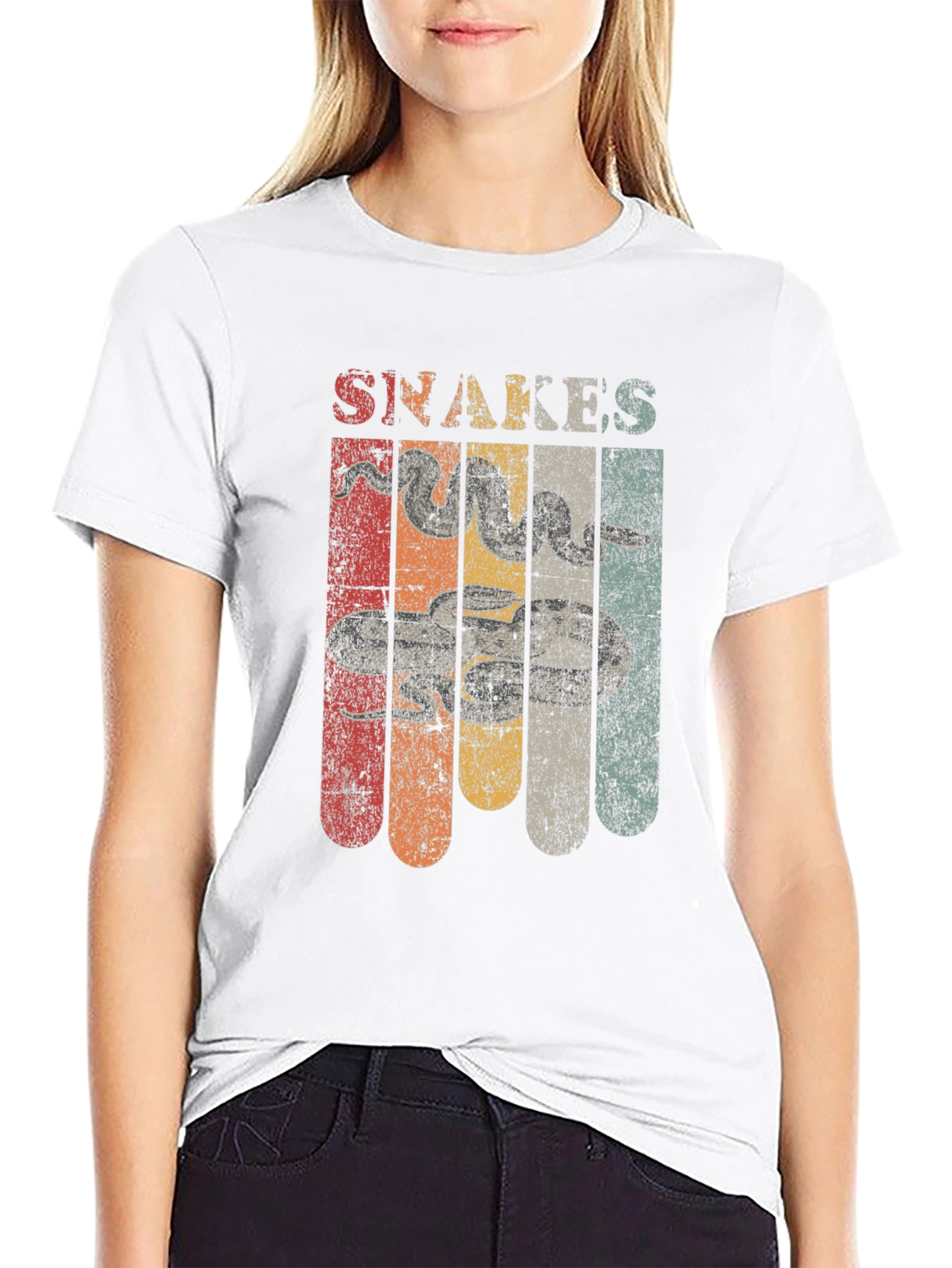 Retro Snakes Graphic T-Shirt