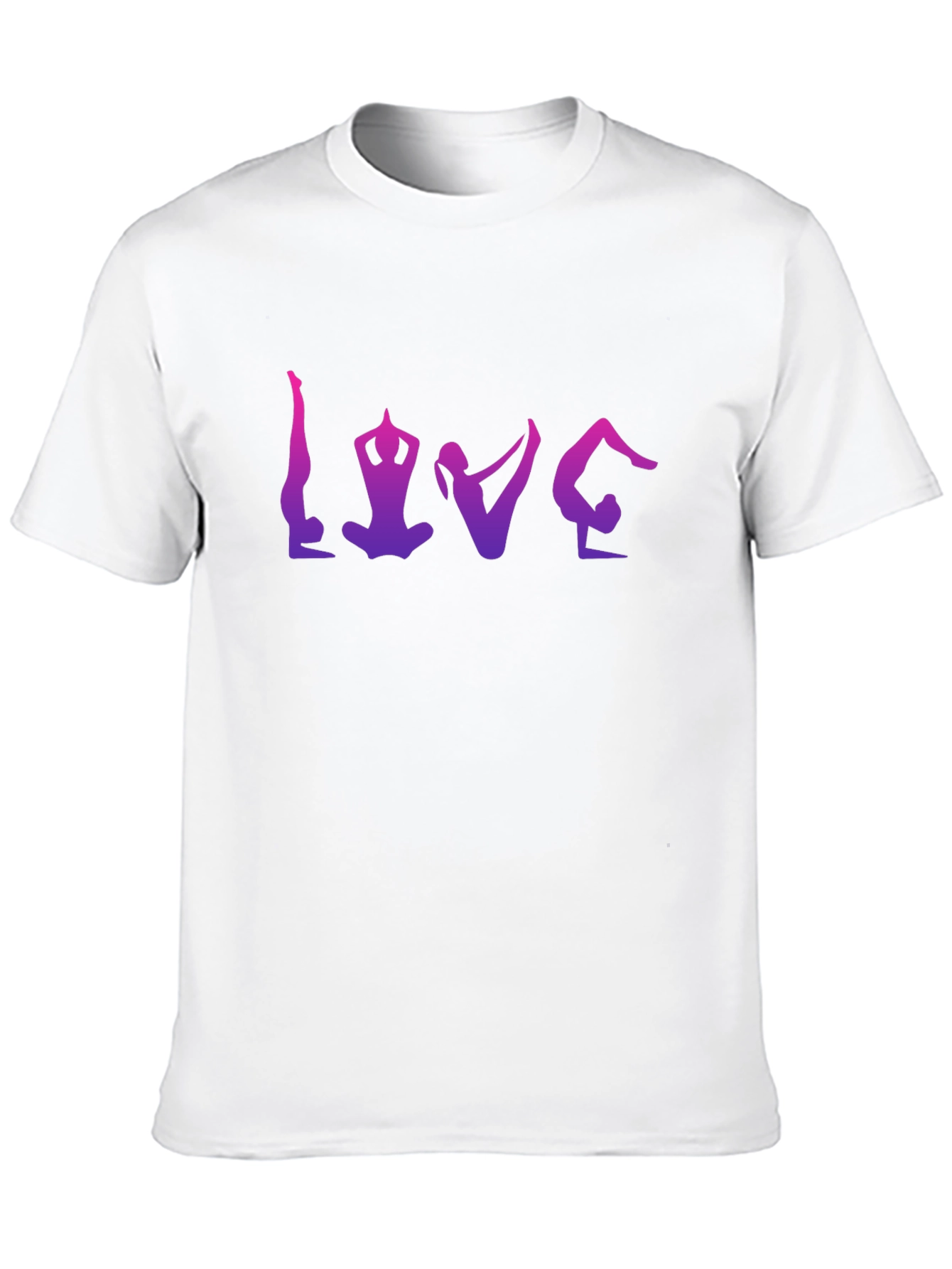 Yoga LOVE T-Shirt - Ombre Graphic Tee