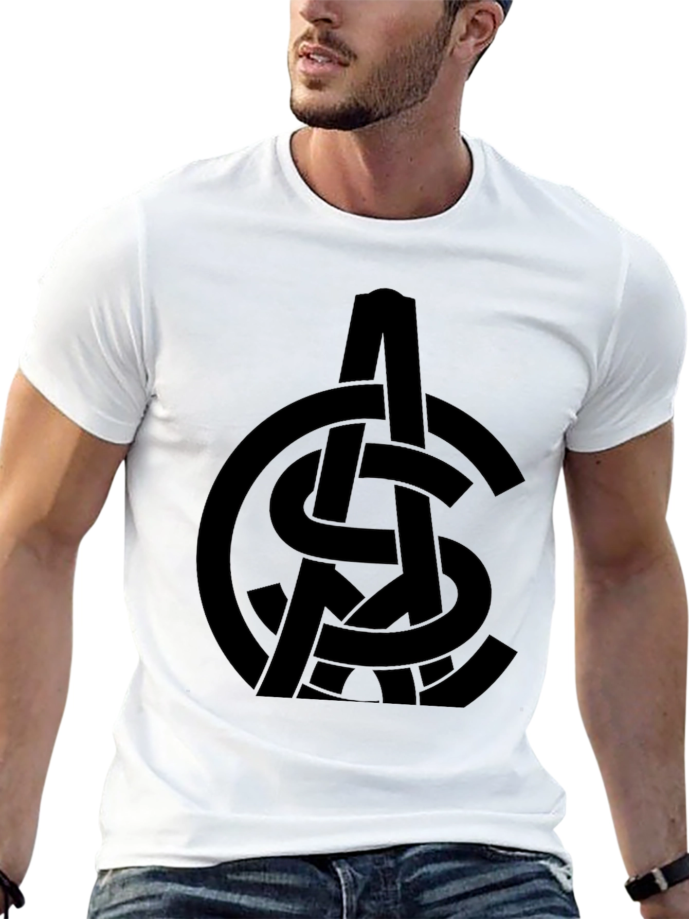 Mens Black Graphic T-Shirt