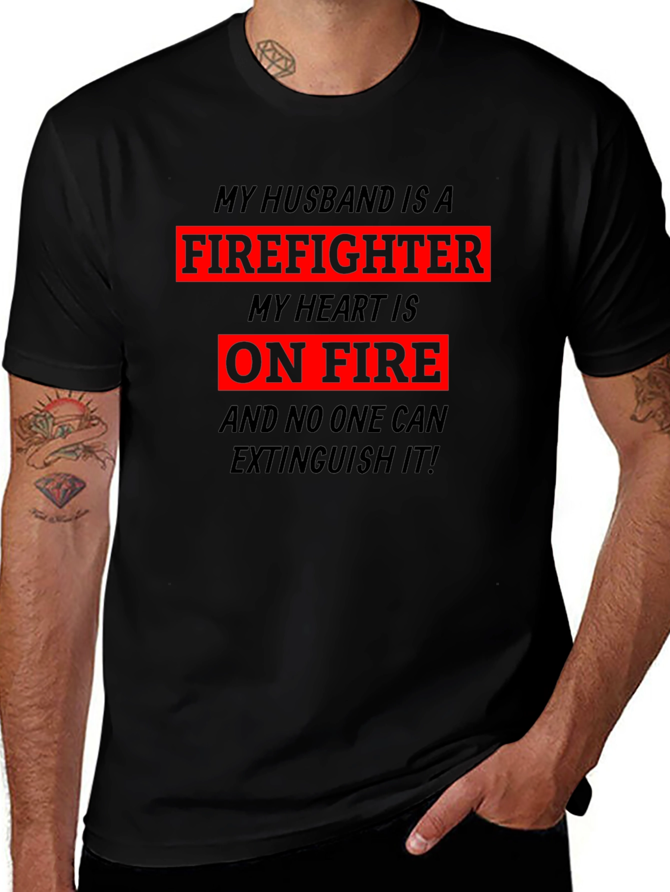 Firefighter Husband Graphic Tee