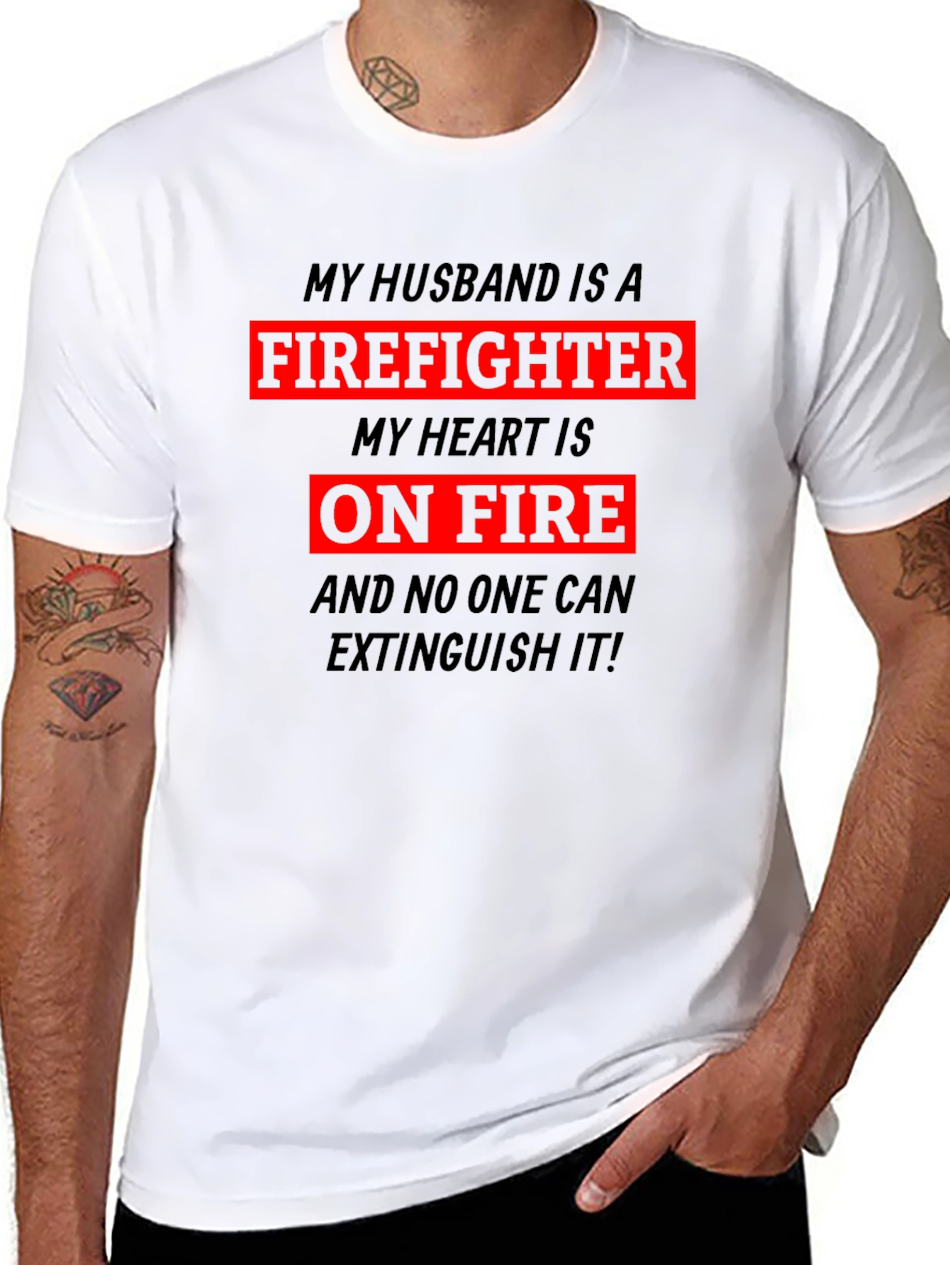 Firefighter Husband Graphic Tee