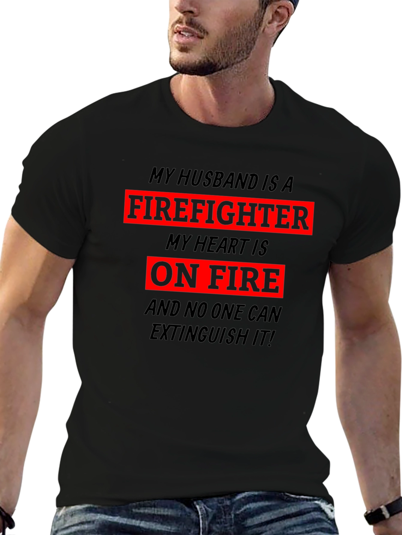Firefighter Husband Graphic Tee