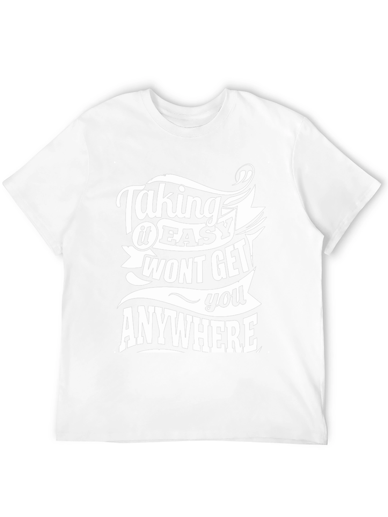 Taking It Easy T-Shirt - Motivational Black Tee