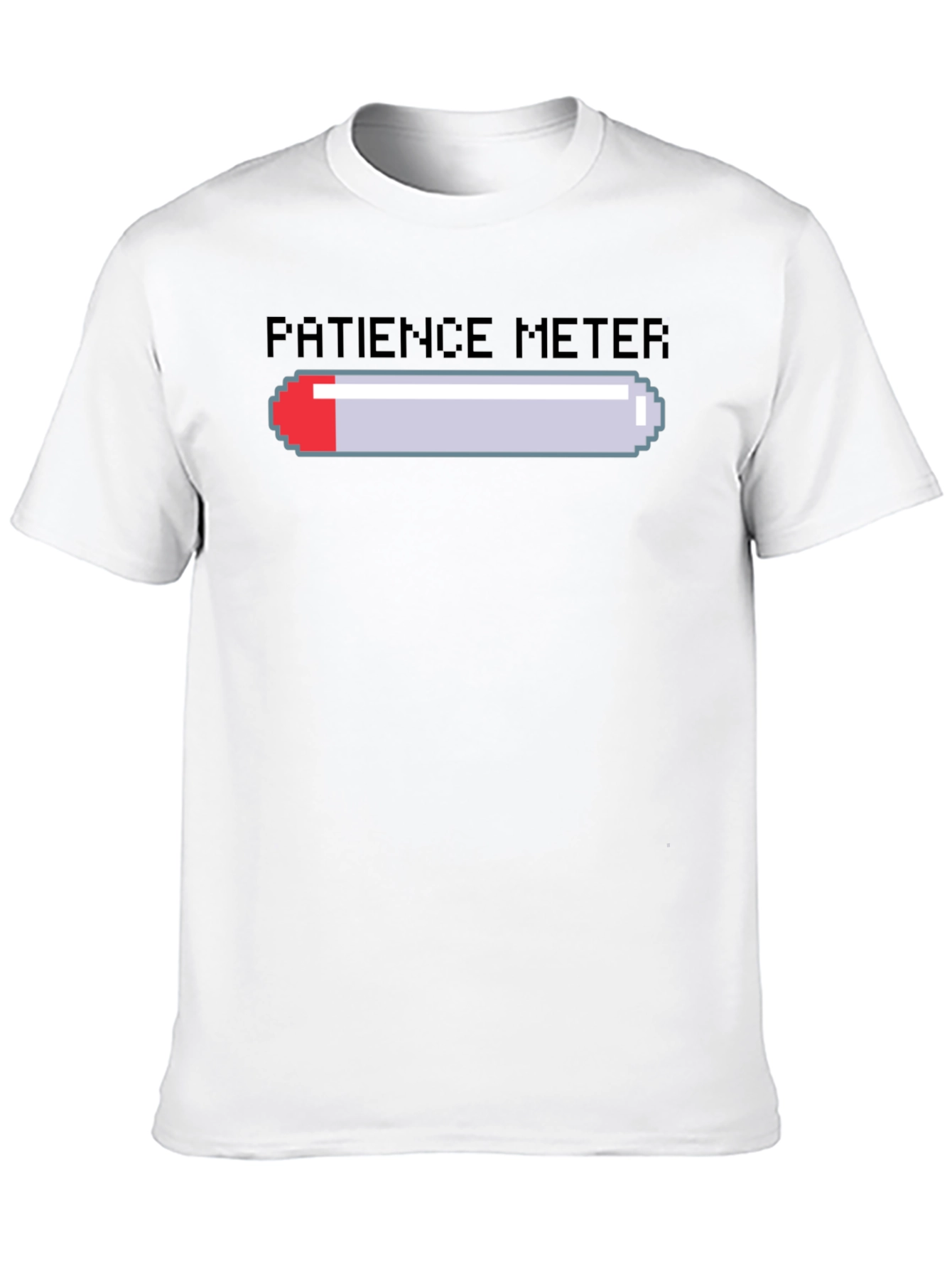 Patience Meter Graphic Tee - Gamer Style