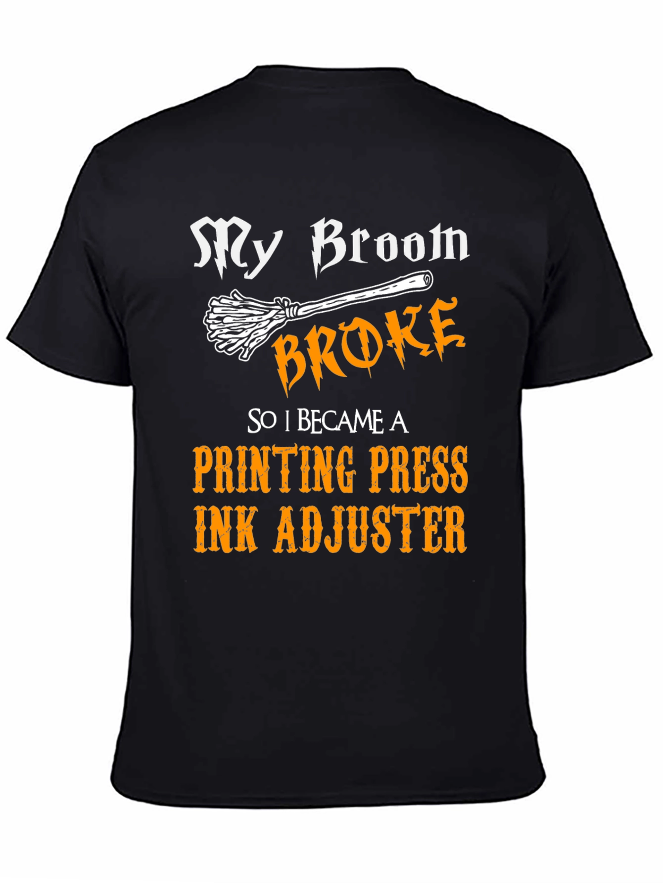 Funny Printing Press Ink Adjuster Halloween T-Shirt