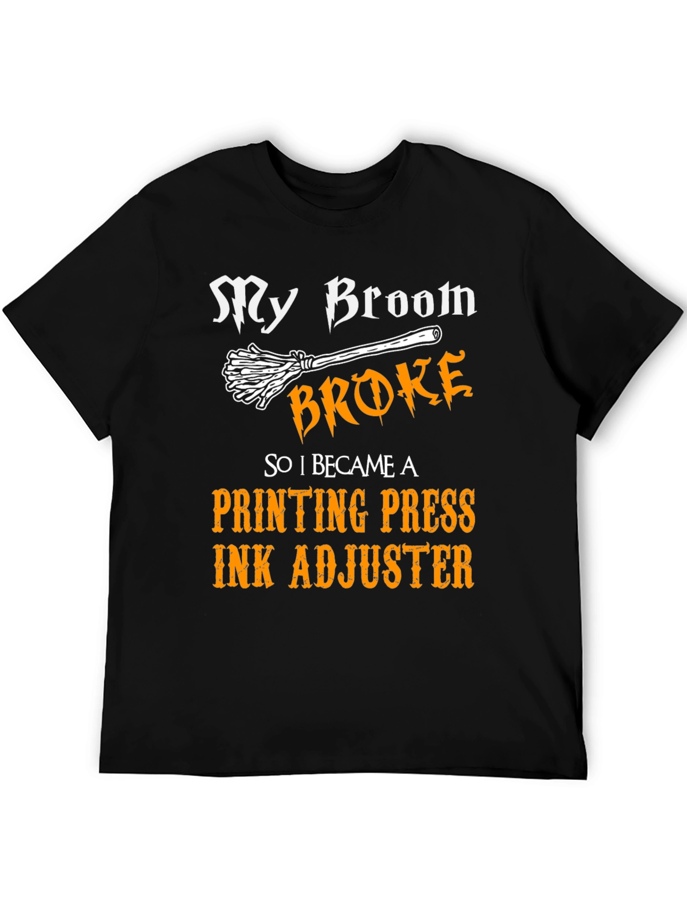 Funny Printing Press Ink Adjuster Halloween T-Shirt