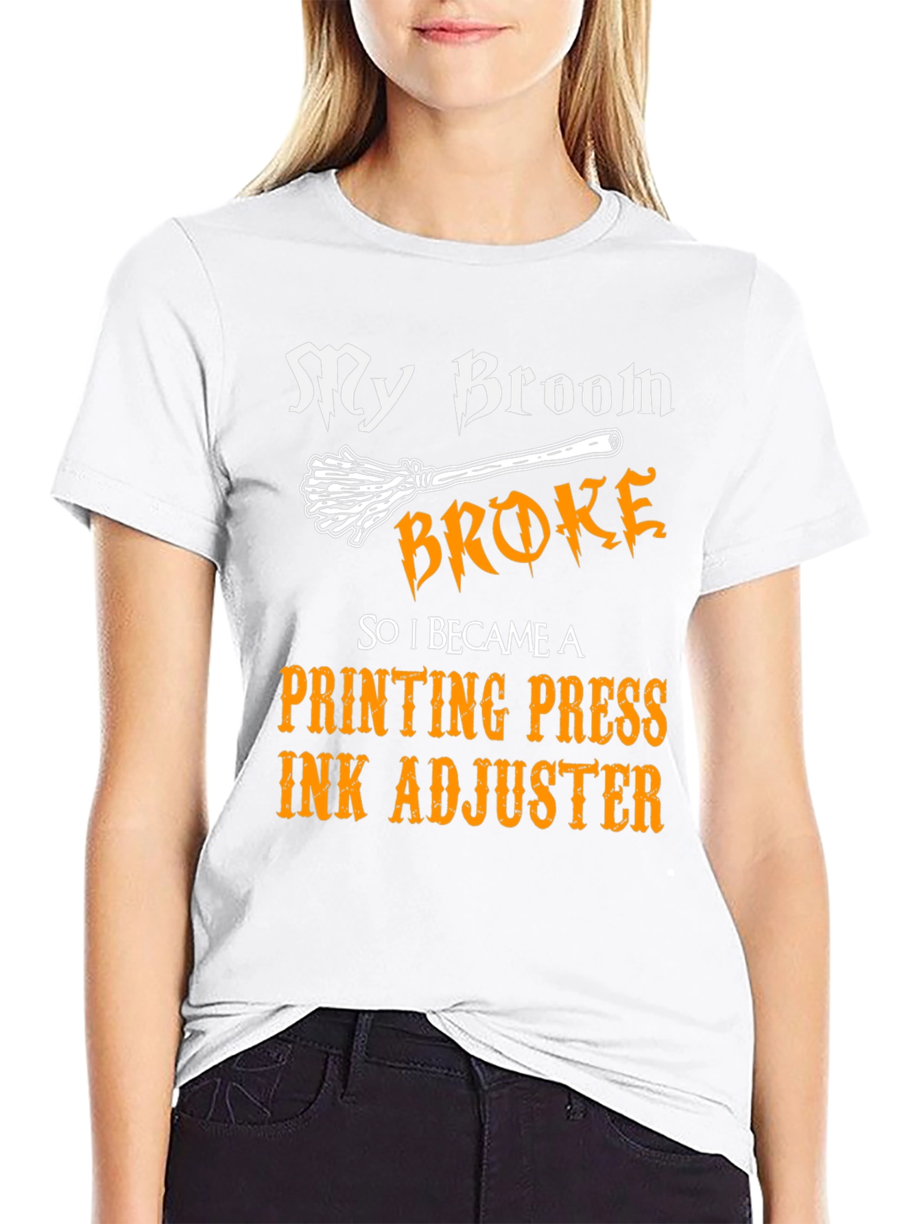 Funny Printing Press Ink Adjuster Halloween T-Shirt