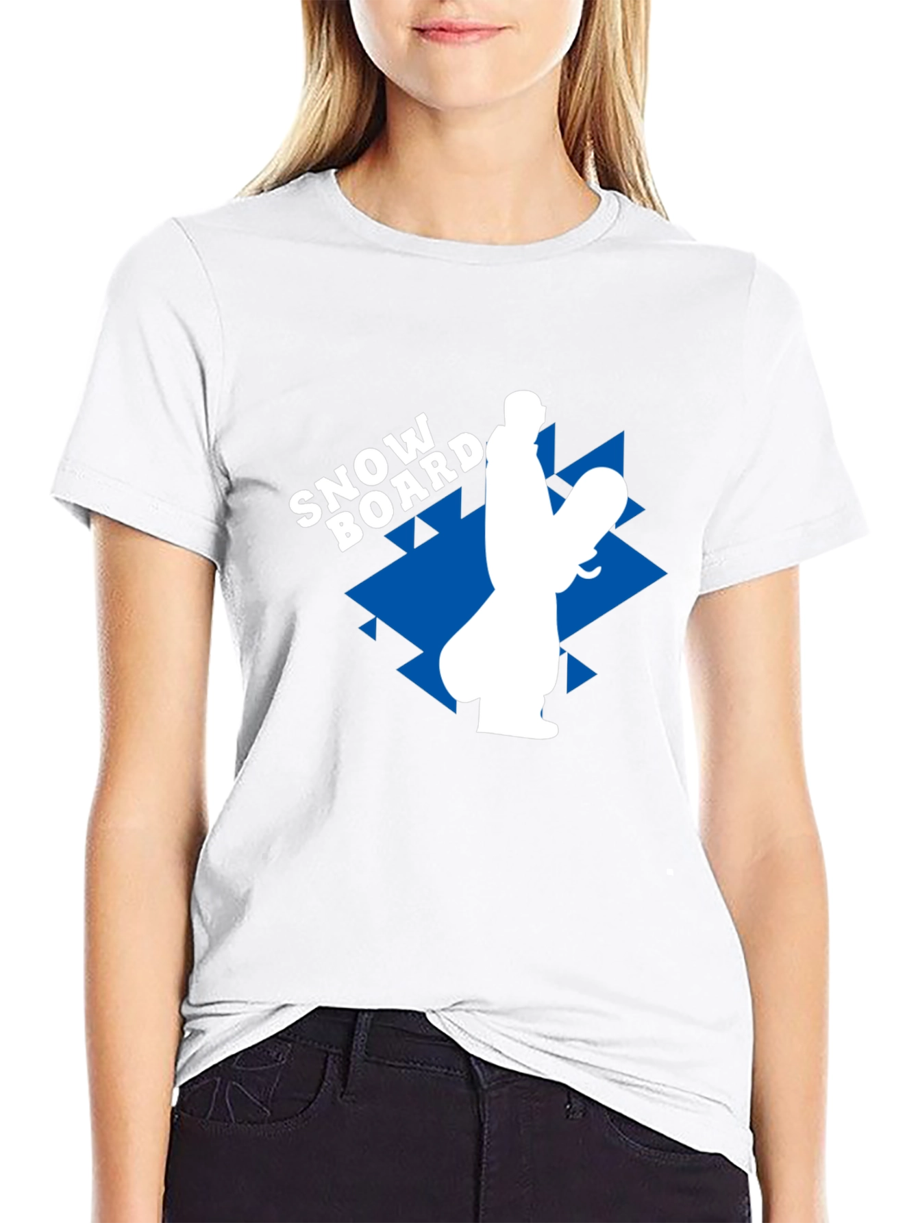 Snowboard Graphic Tee - Black Casual T-Shirt