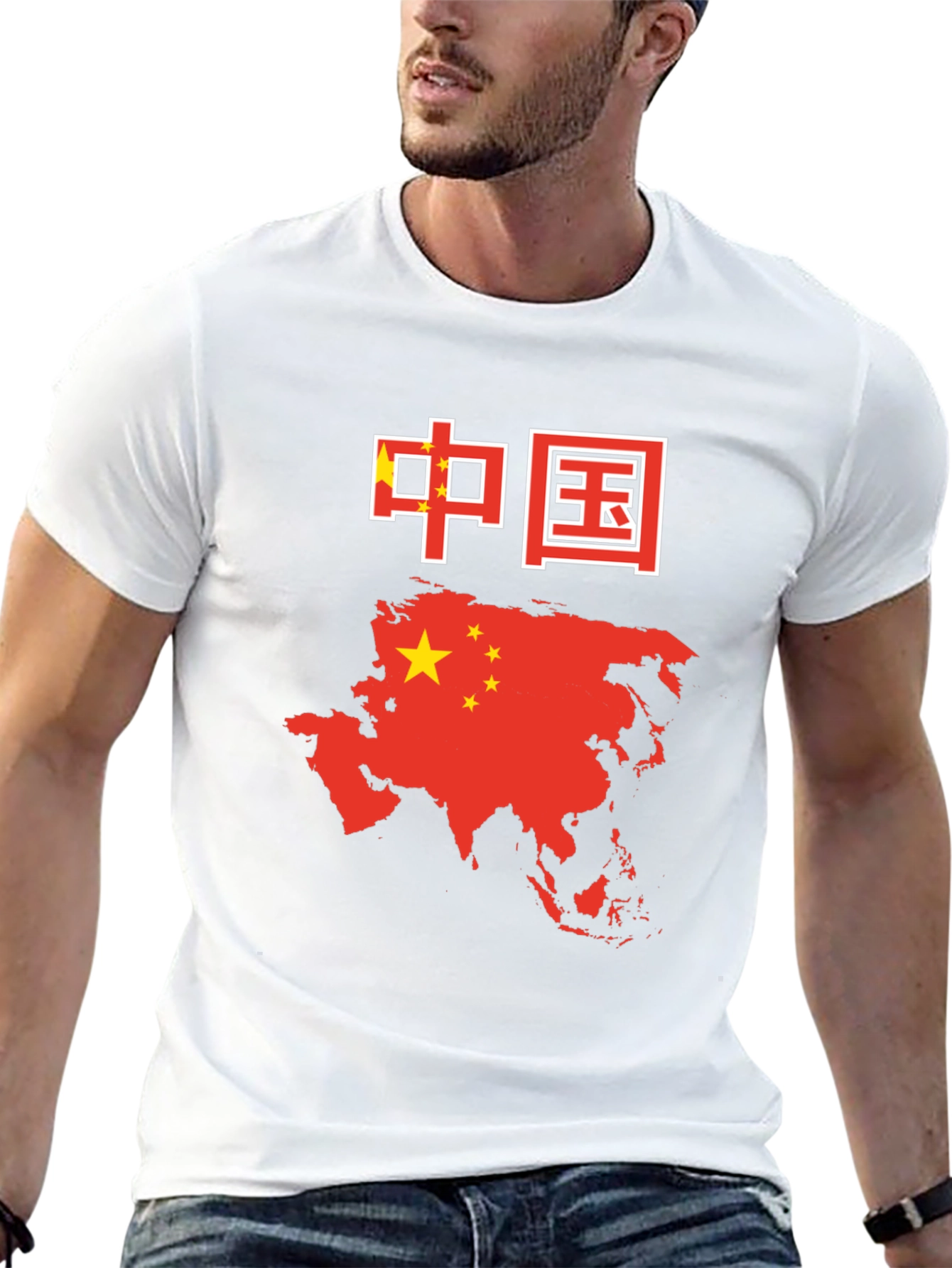 China Flag & Map T-Shirt