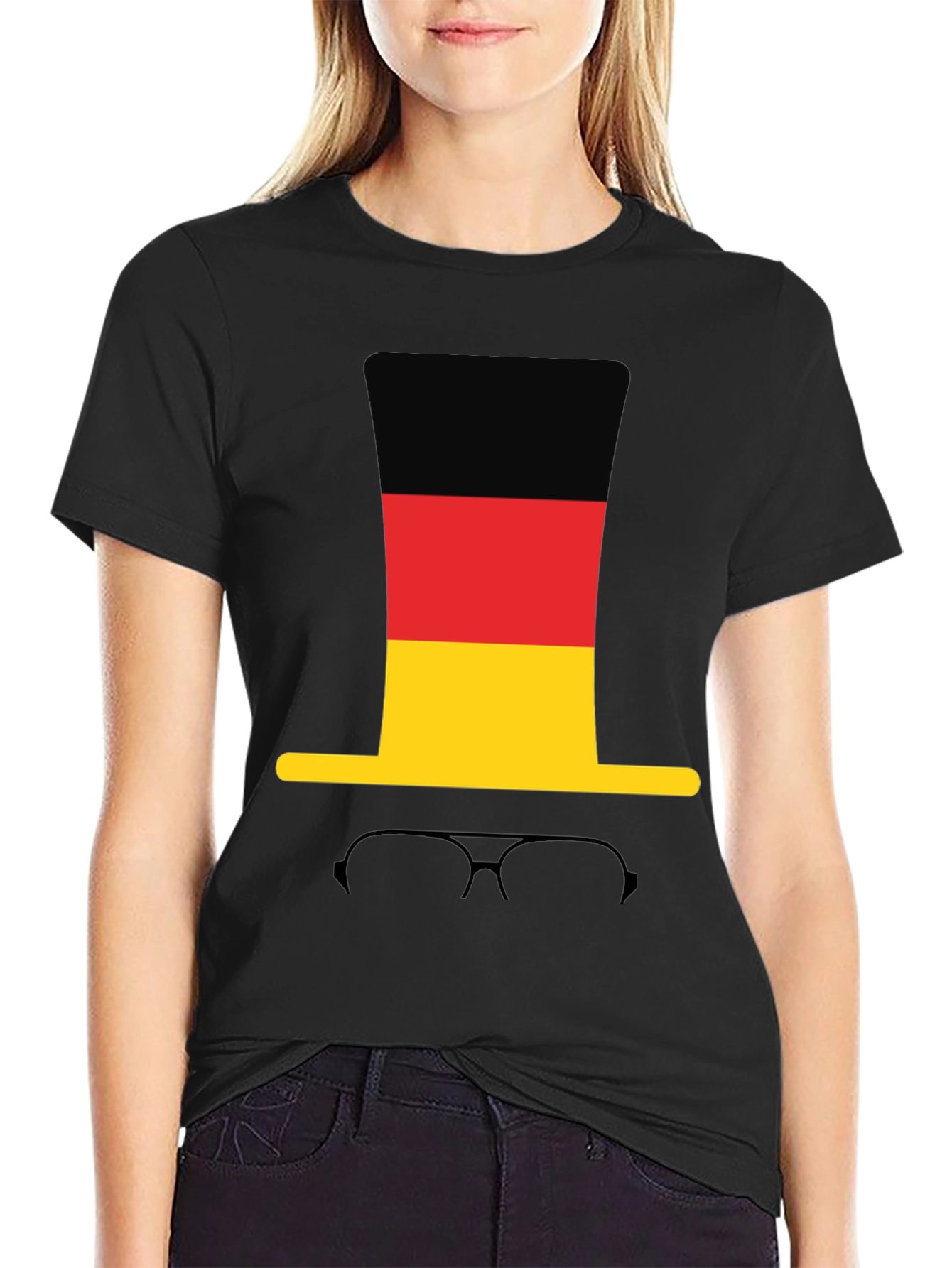 Germany Flag Top Hat T-Shirt