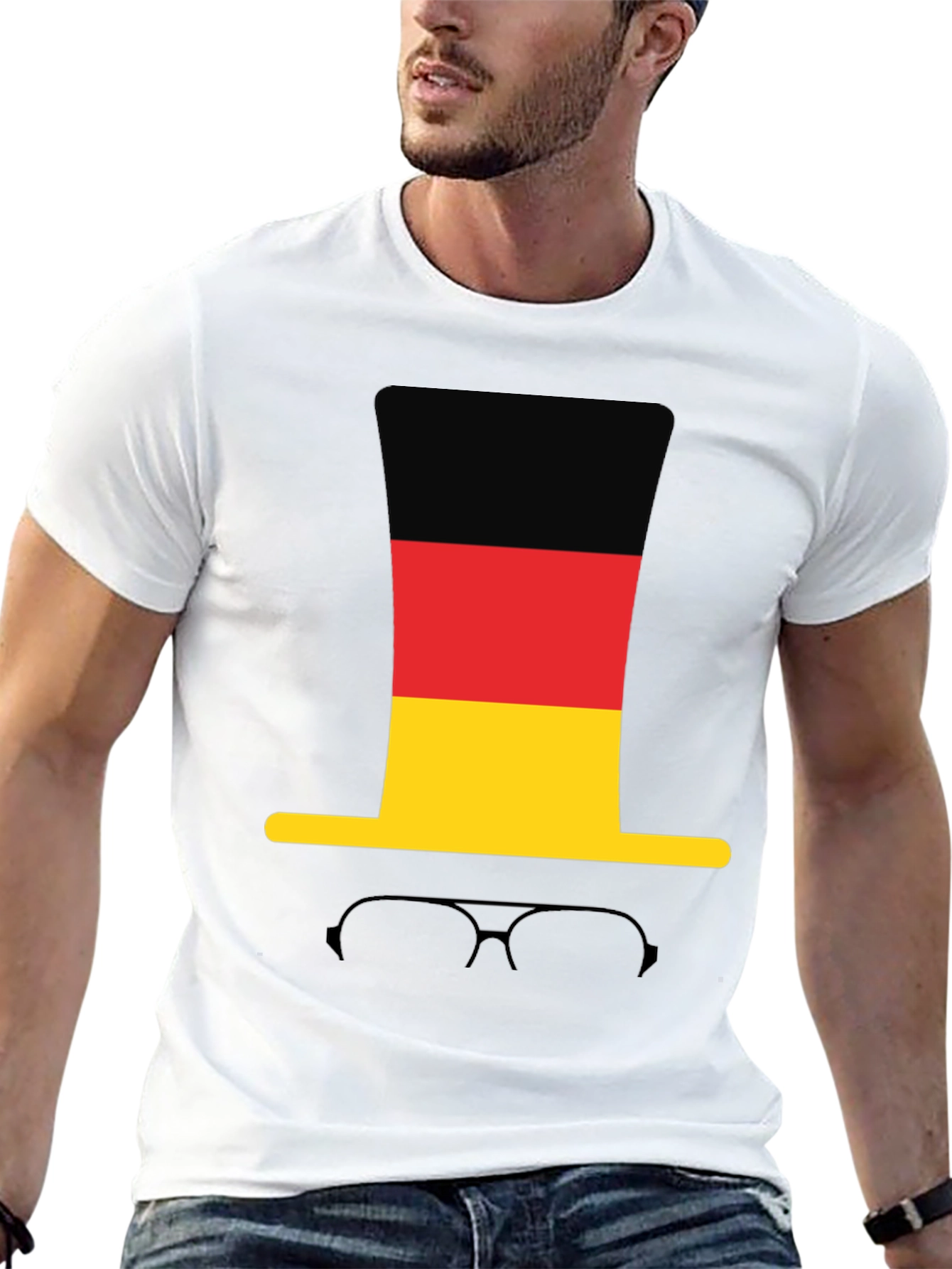 Germany Flag Top Hat T-Shirt