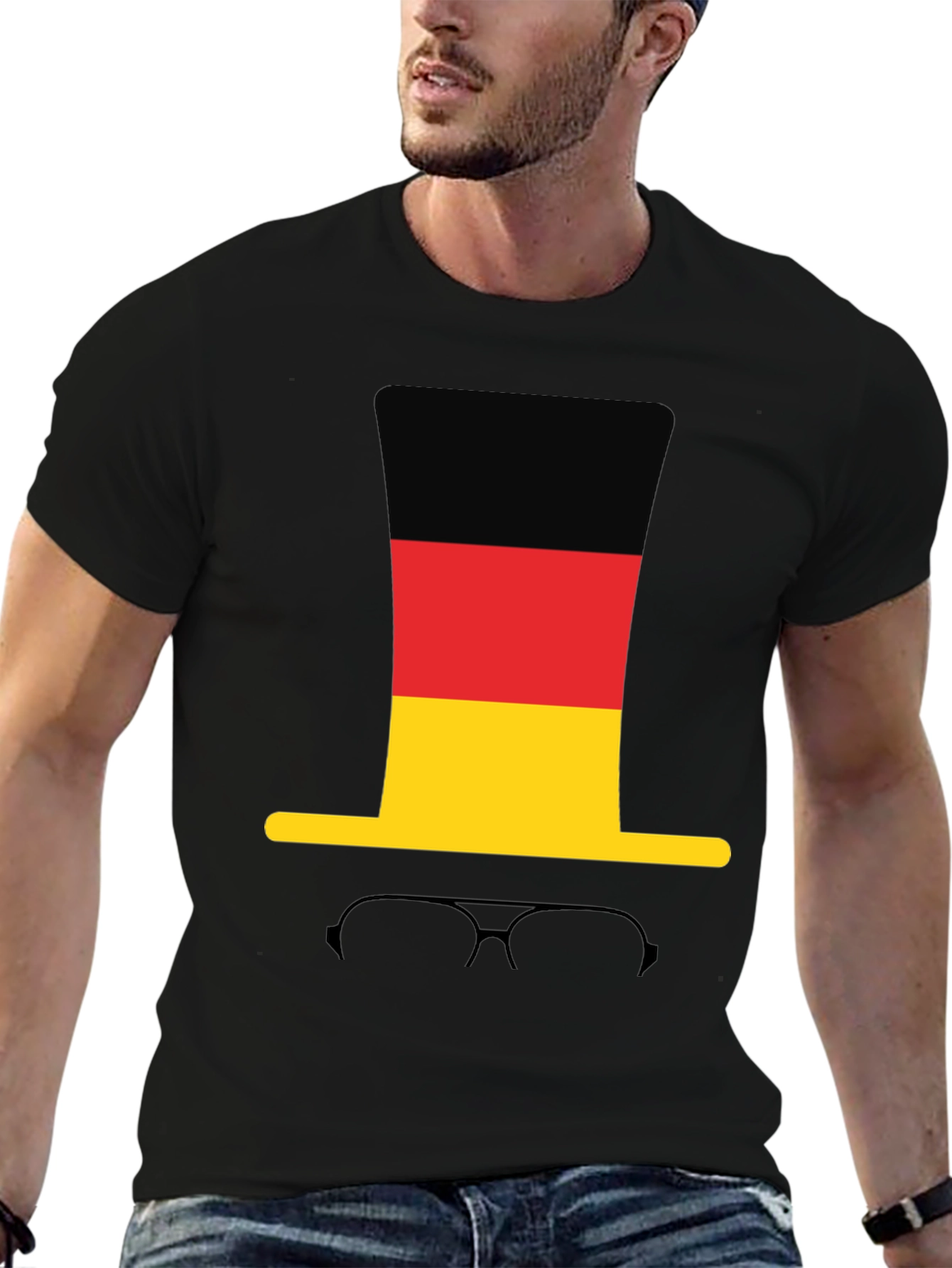 Germany Flag Top Hat T-Shirt