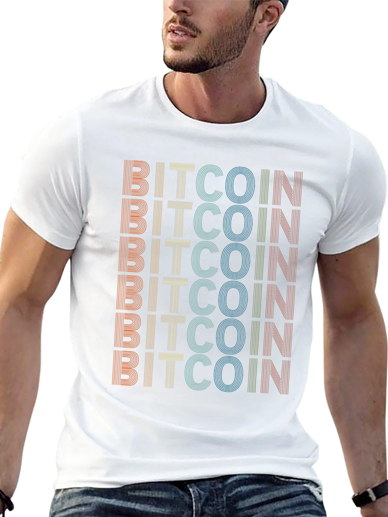 Retro Bitcoin T-Shirt - Cryptocurrency Enthusiast Tee