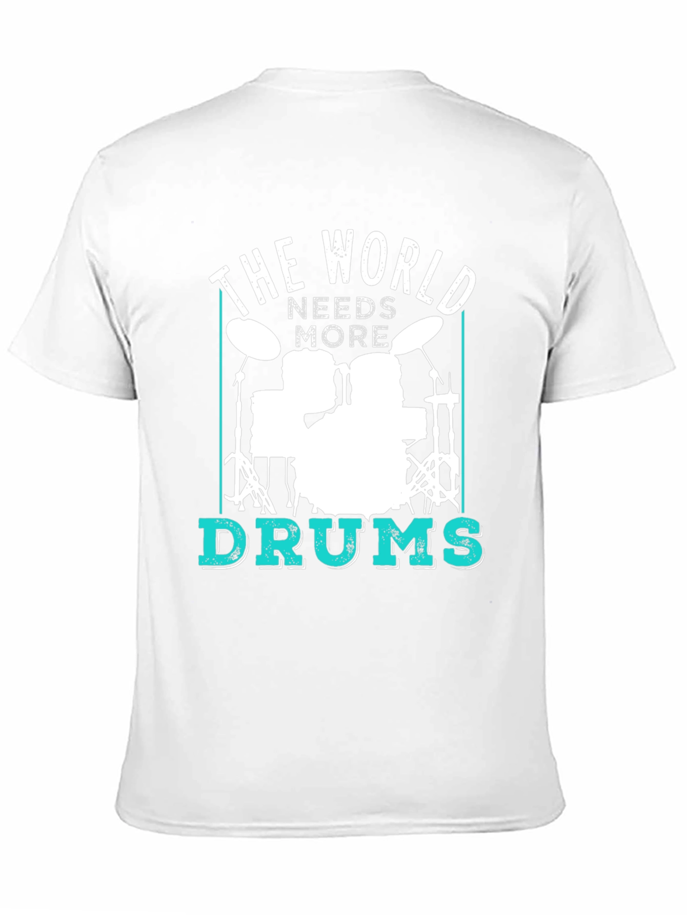 The World Needs More Drums Black T-Shirt