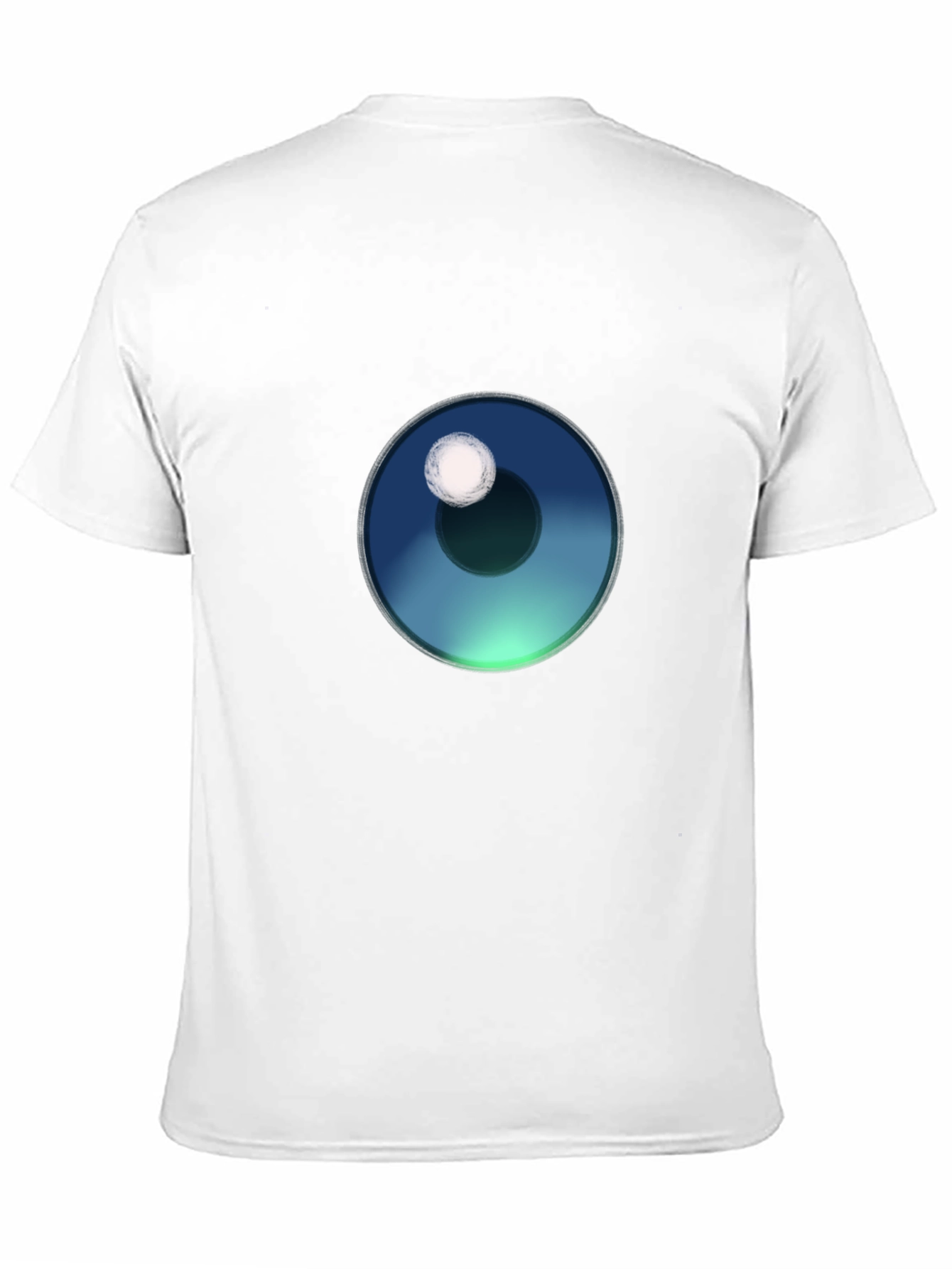 Mens Black T-Shirt with Eye Graphic