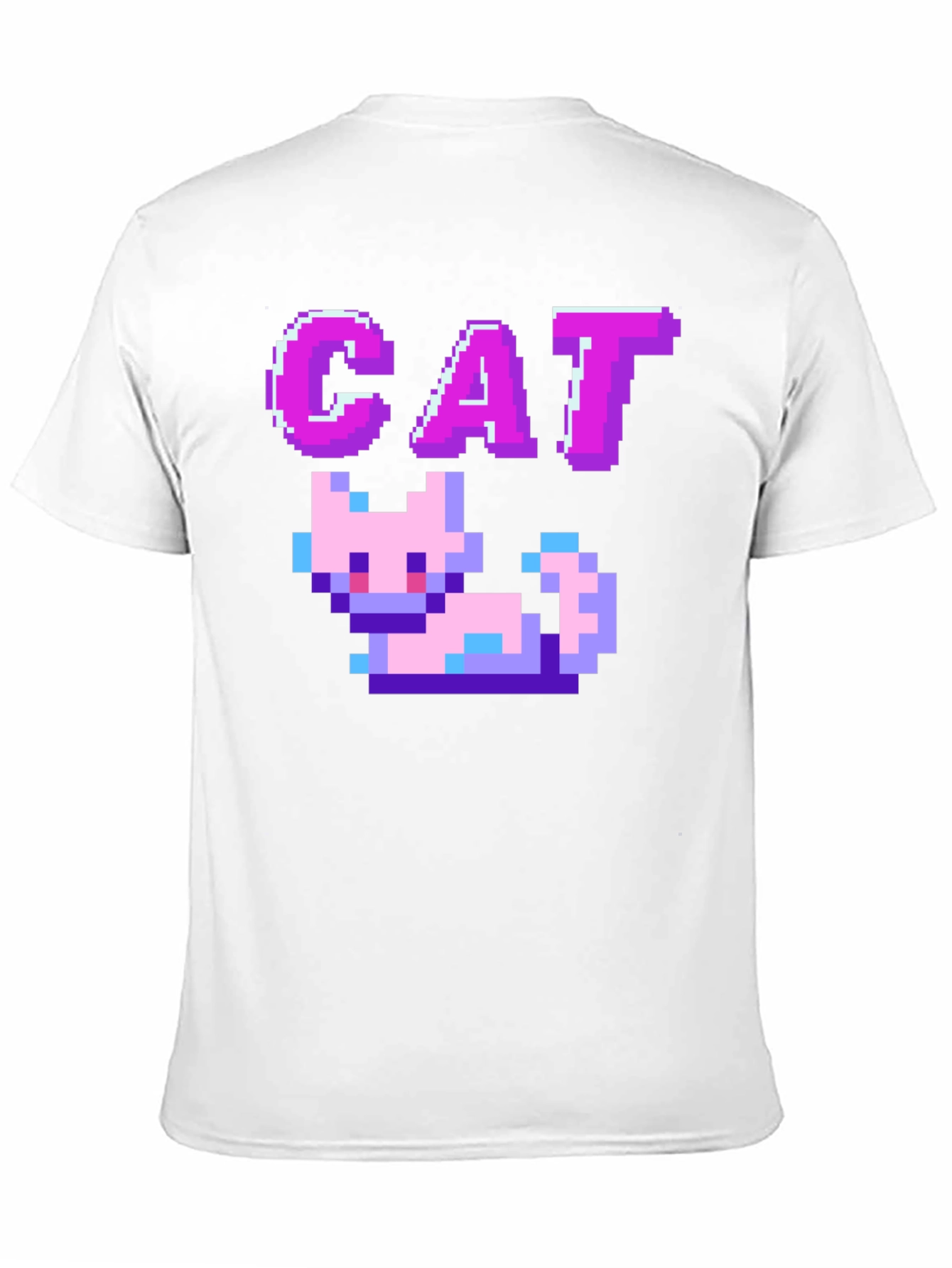 Pixel Cat Black T-Shirt