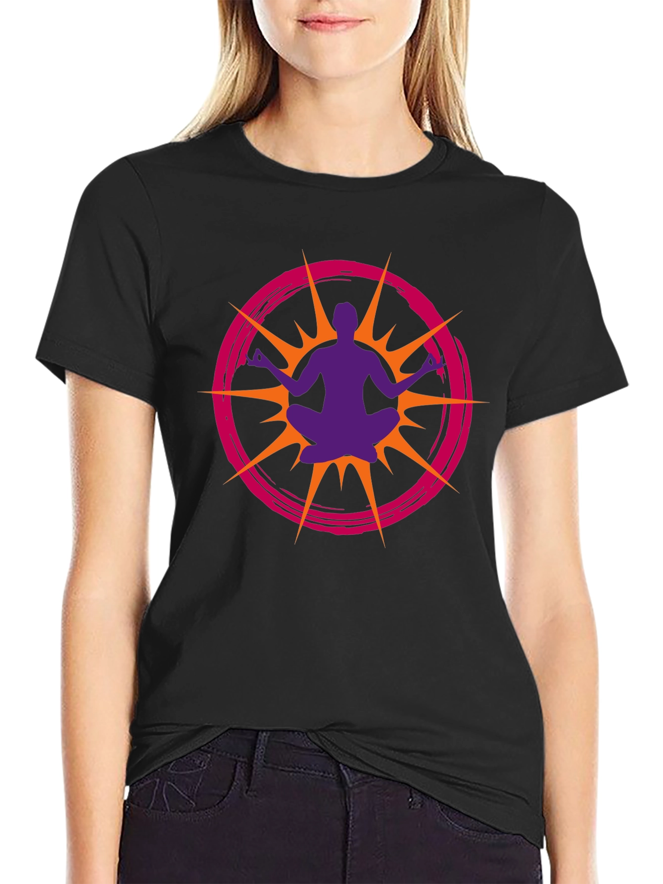 Meditative Burst Graphic T-Shirt