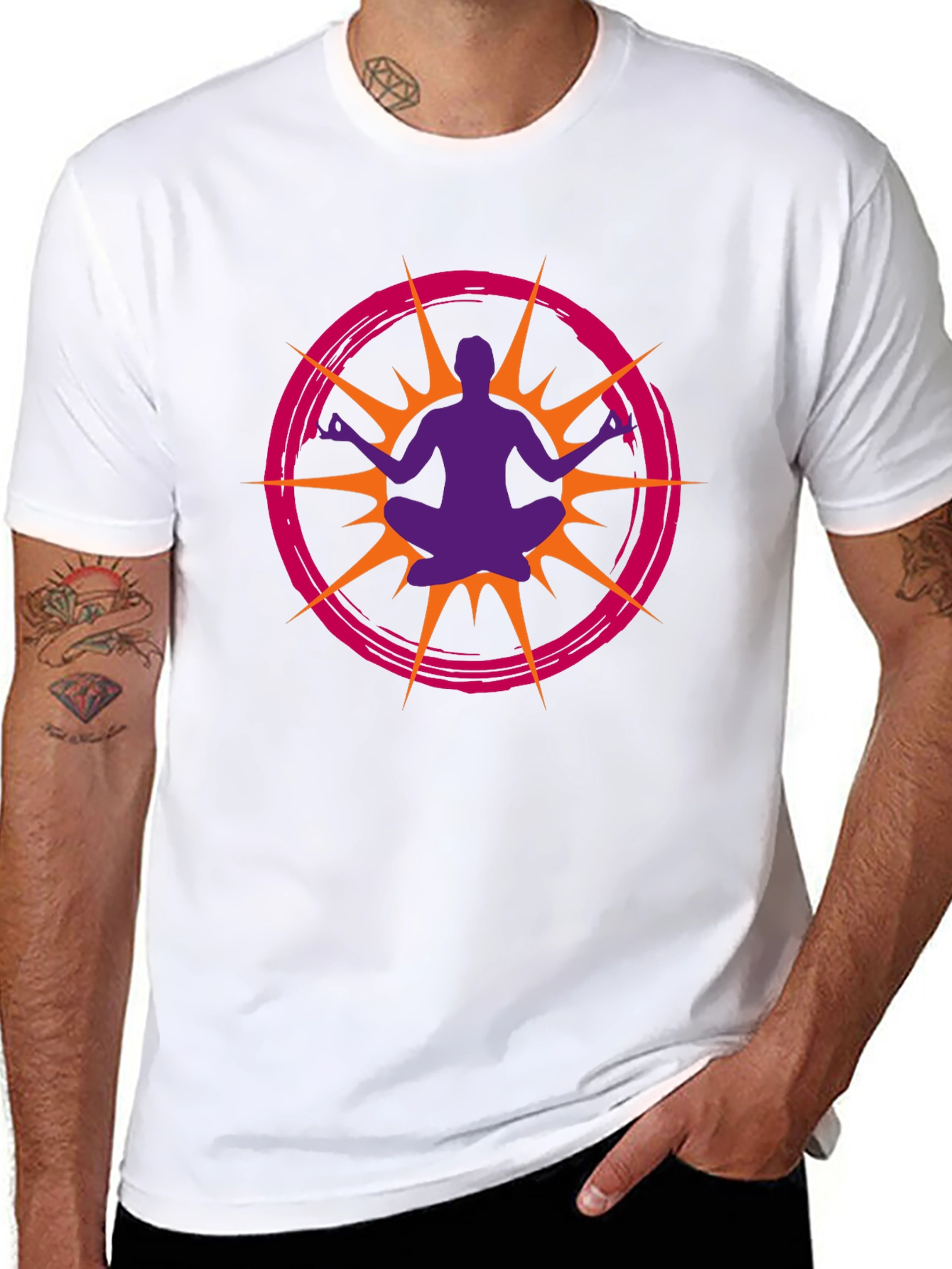 Meditative Burst Graphic T-Shirt