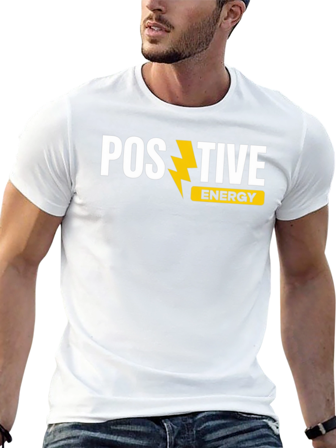 Positive Energy Graphic T-Shirt - Black