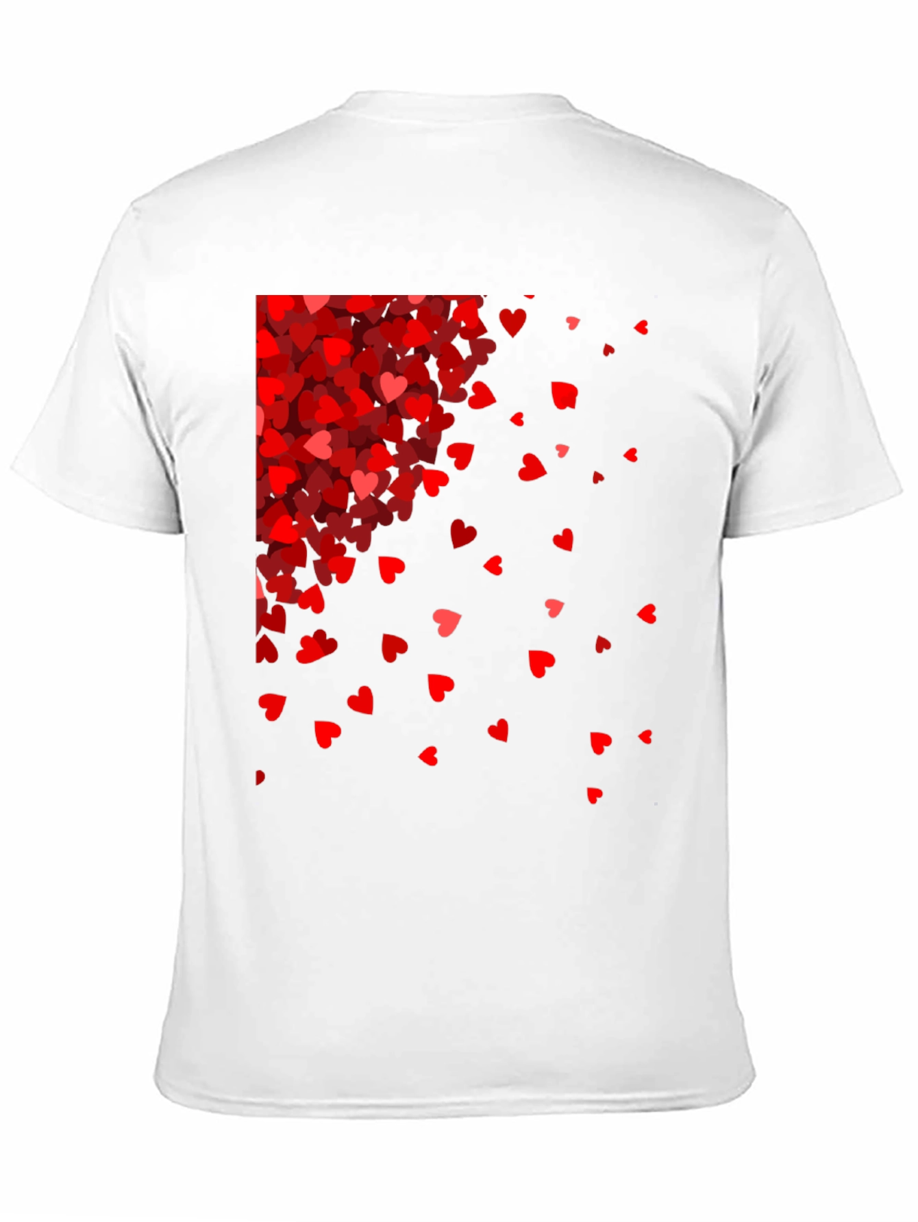 Red Hearts Cascade Black Tee
