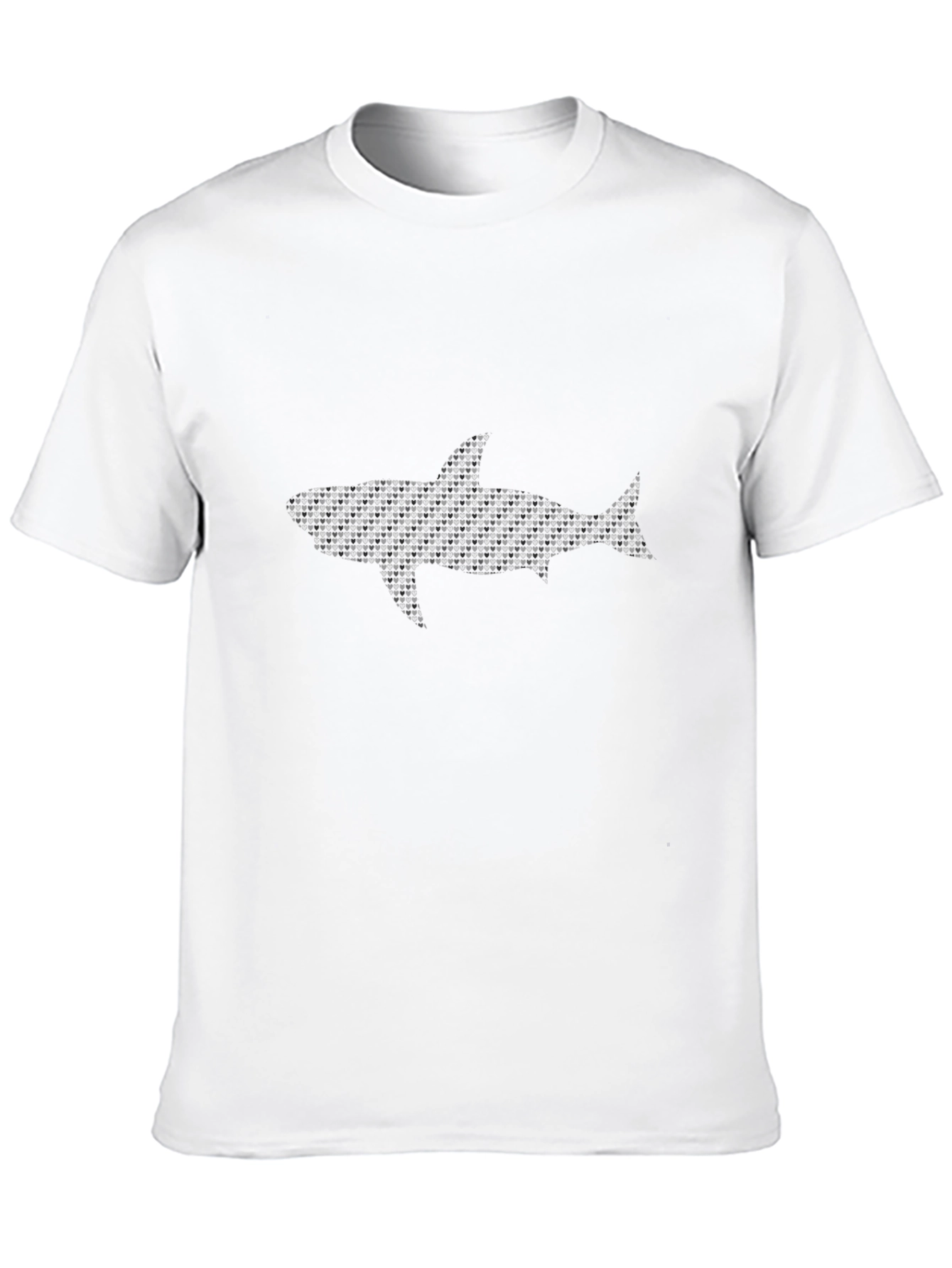 Shark Pattern Black T-Shirt