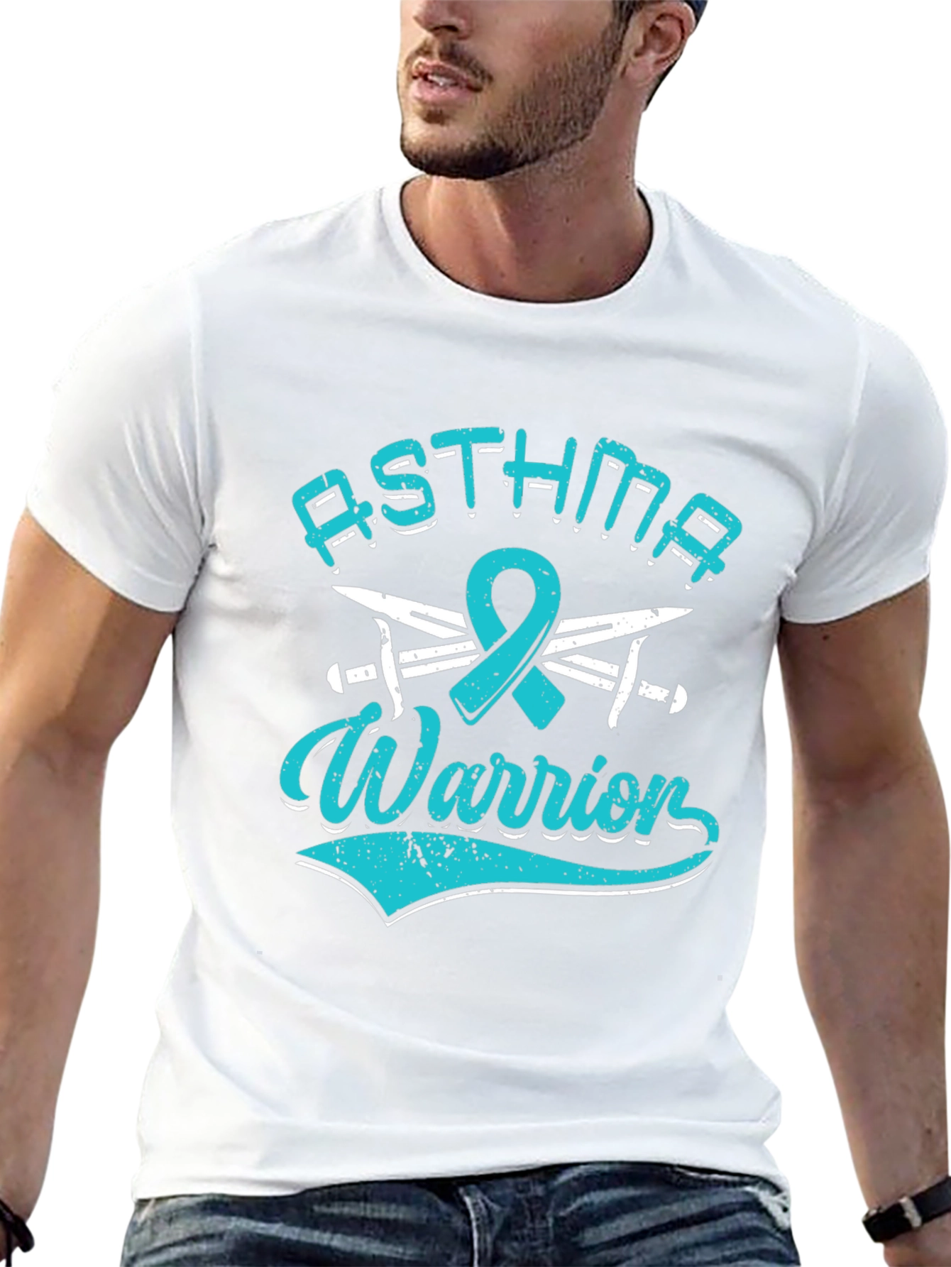 Asthma Warrior Awareness T-Shirt - Black
