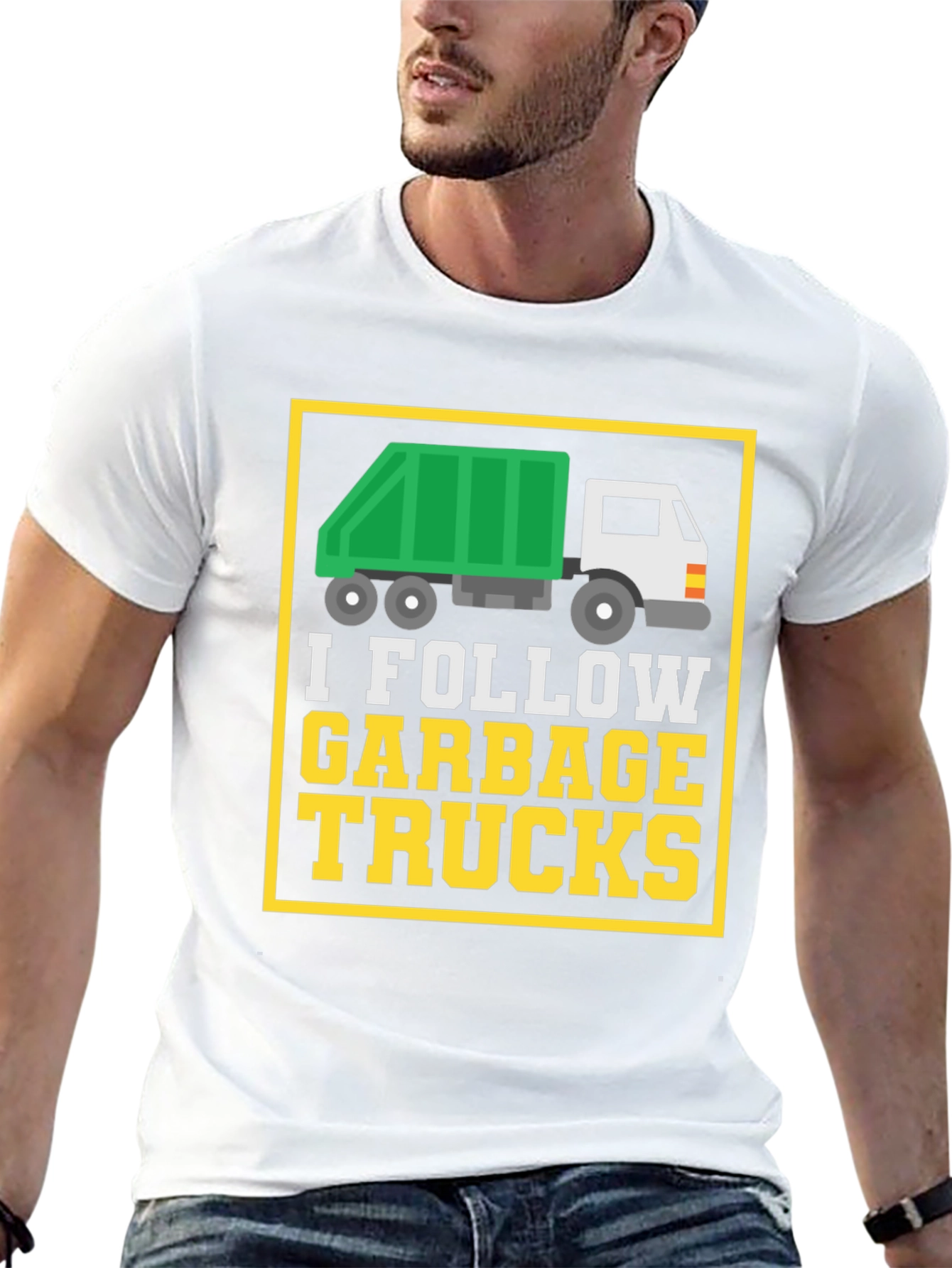 I Follow Garbage Trucks Graphic Tee