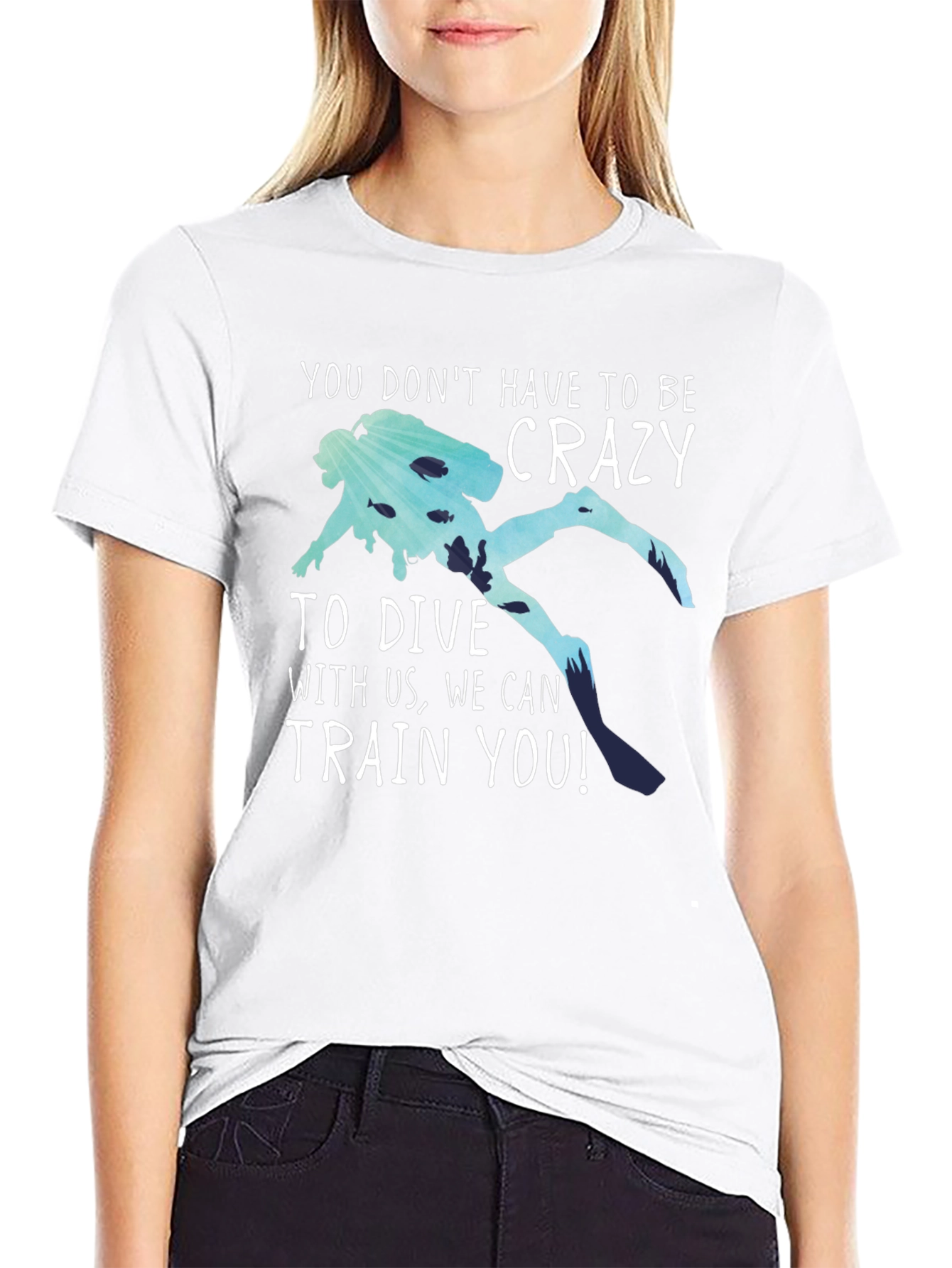 Funny Diving T-Shirt: No Crazy Divers Needed!